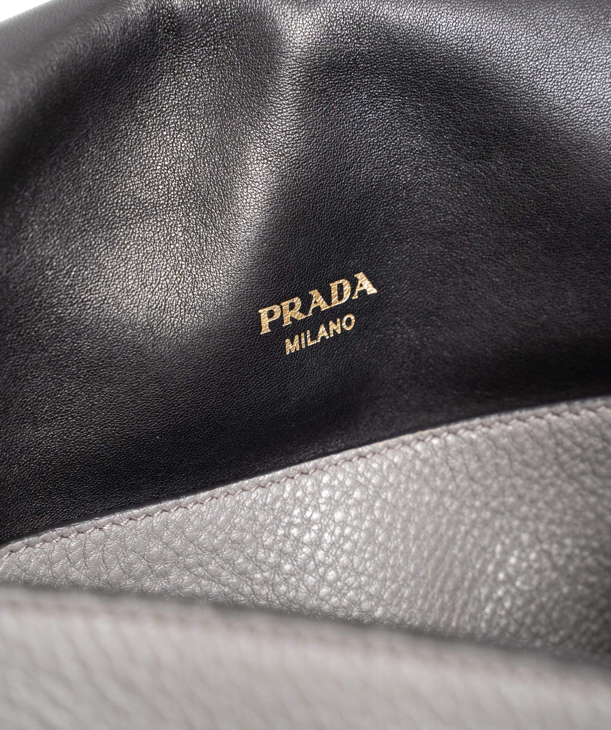 Prada Prada Grey Soft Shoulder Bag - AGL1318