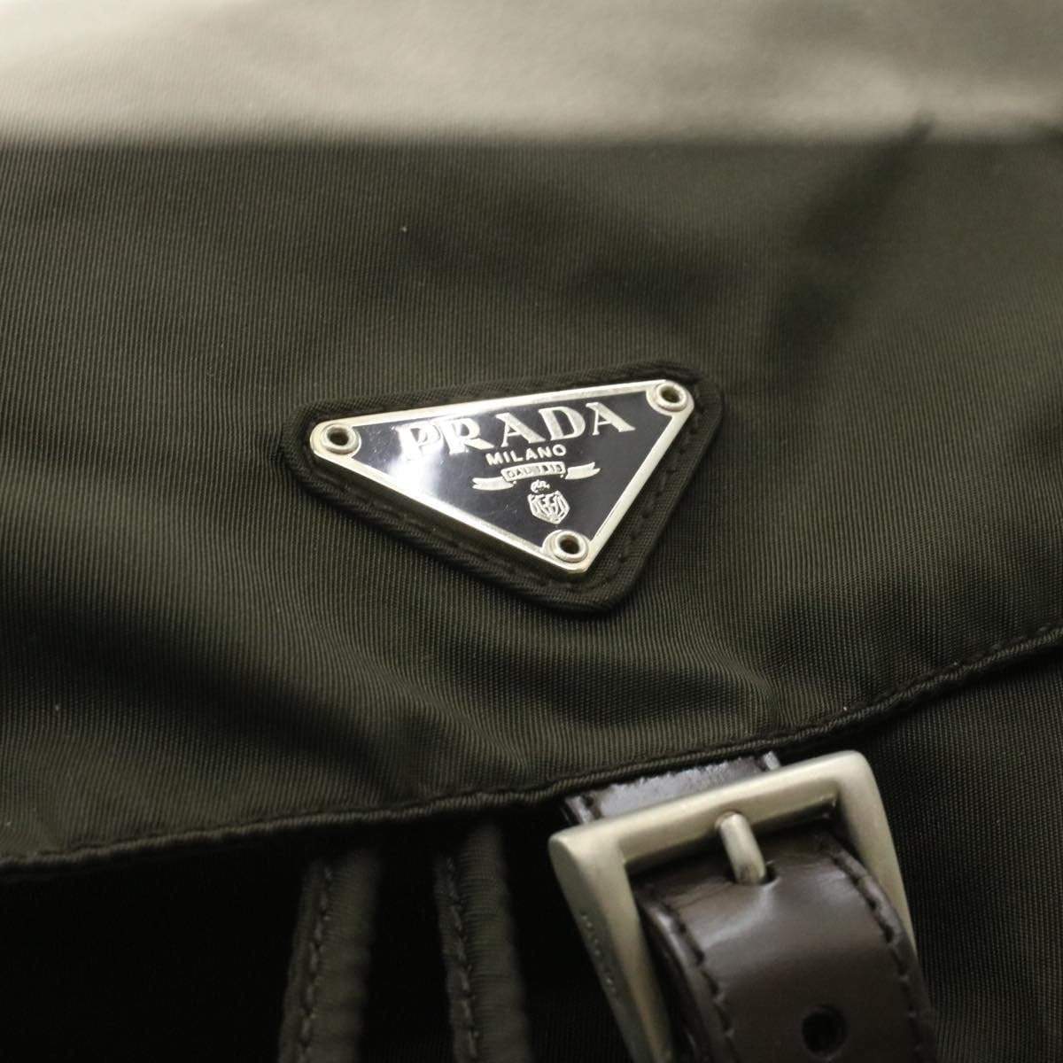 Prada PRADA Khaki Brown Nylon Backpack 50