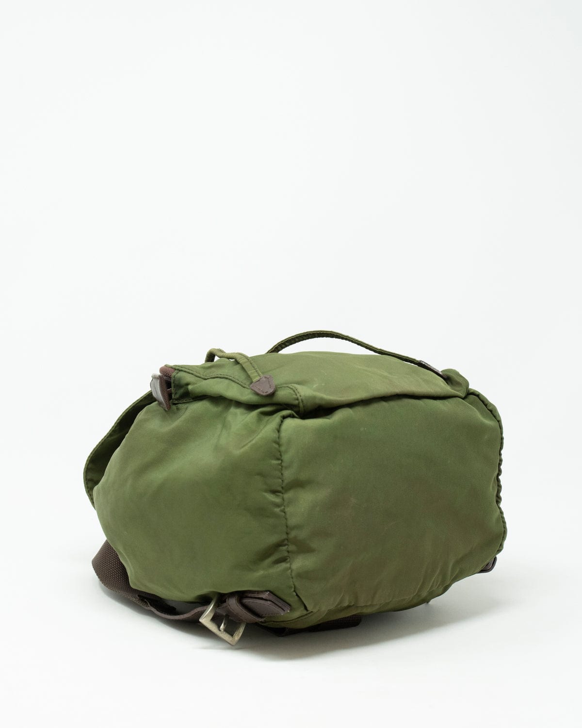 Prada Prada Khaki Green Nylon Mini Backpack - AWL2219