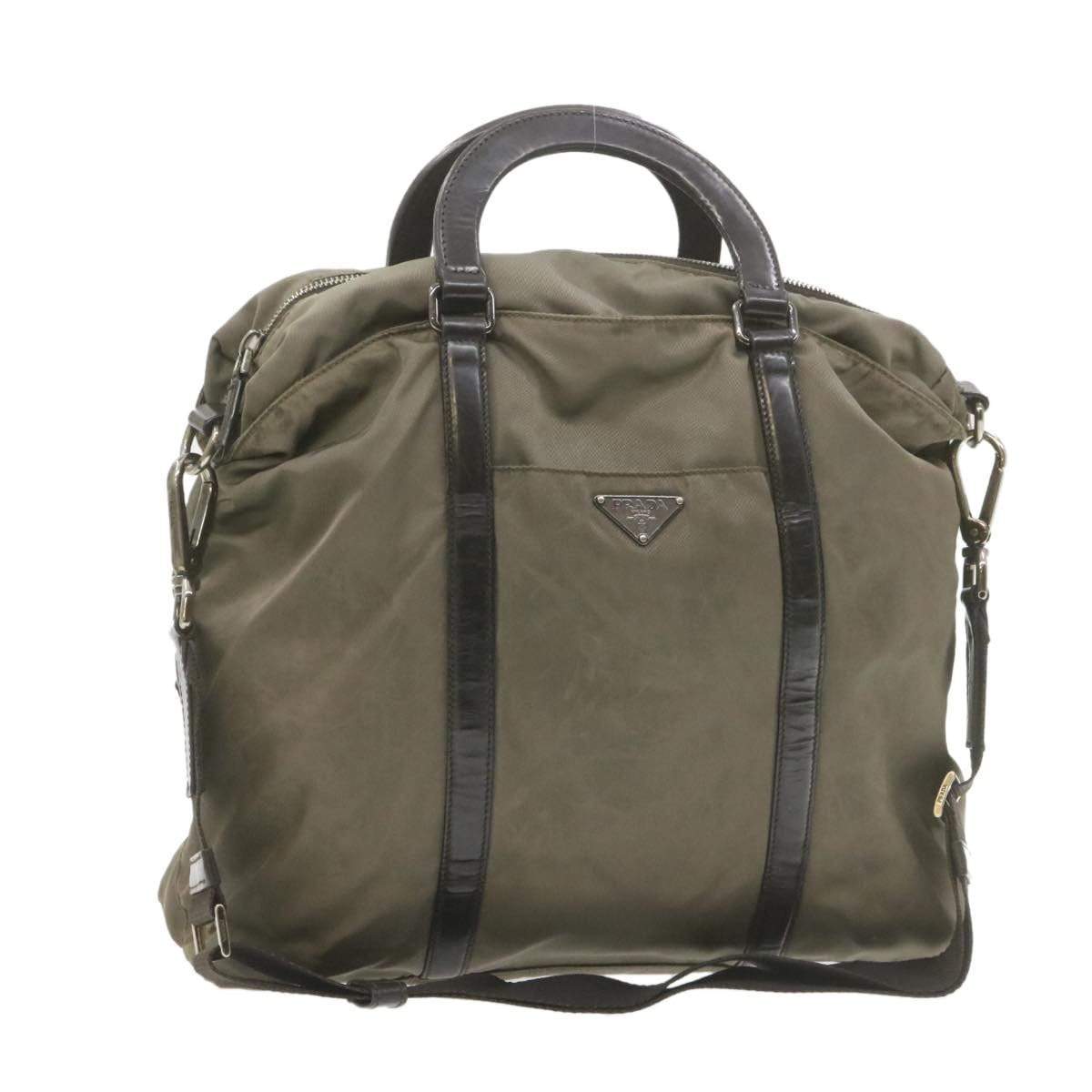 Prada Prada Khaki Tessuto 2Way Tote Bag MW2273