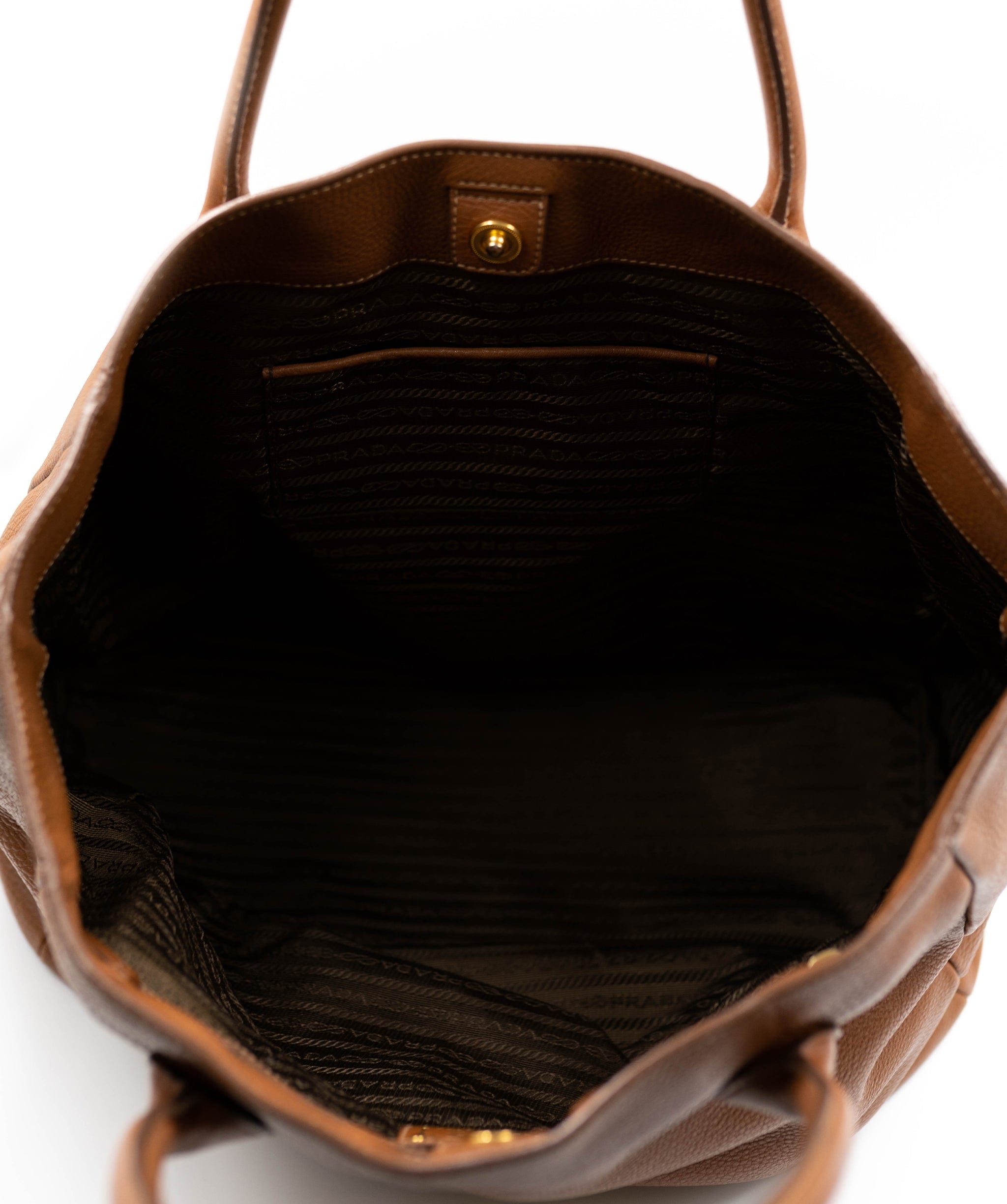 Prada Prada leather brown tote bag - AGL2015