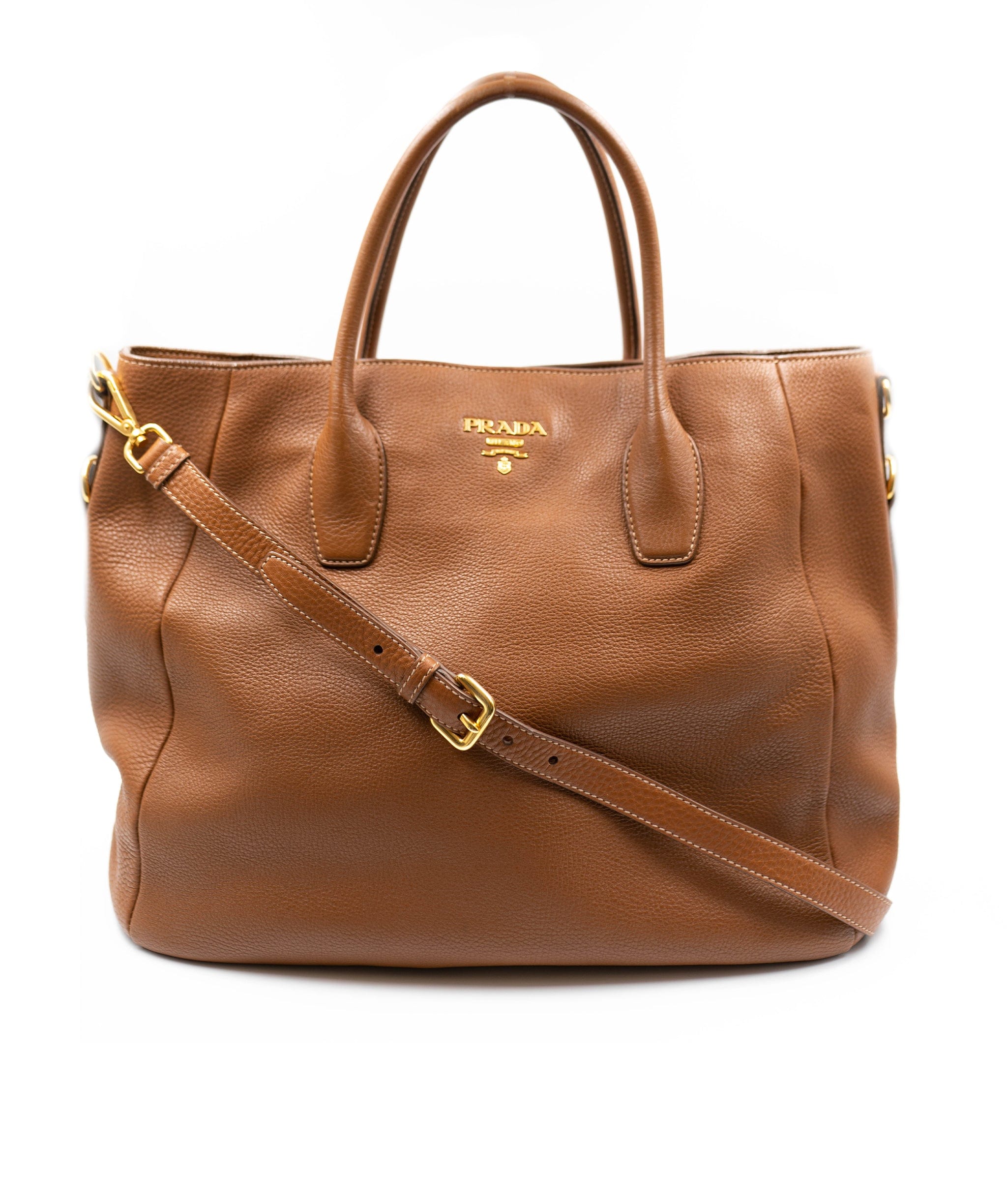 Prada Prada leather brown tote bag - AGL2015