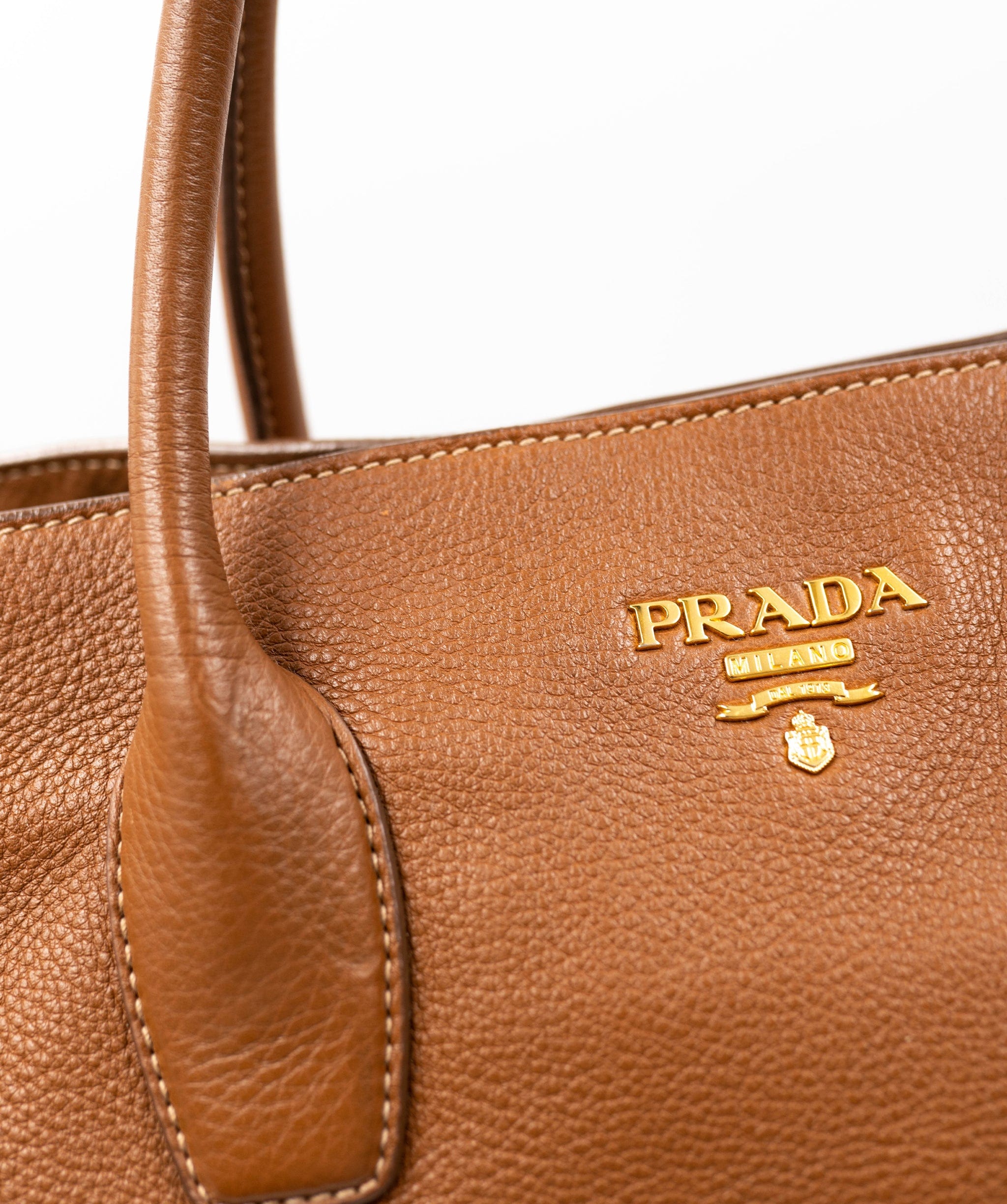 Prada Prada leather brown tote bag - AGL2015