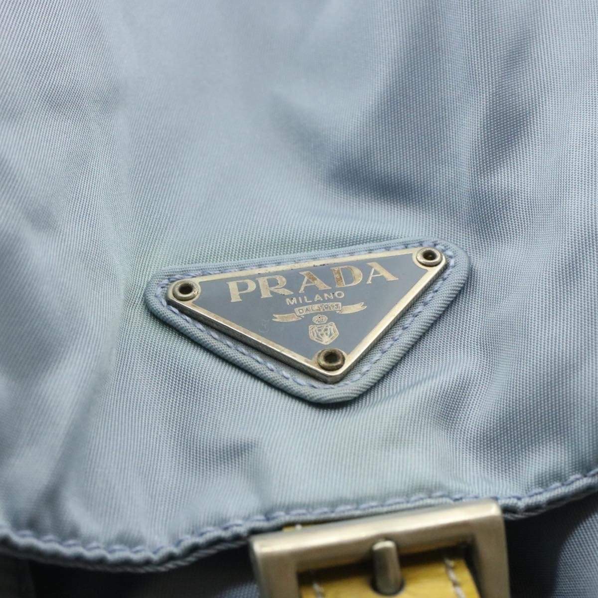 Prada Prada Light Blue Nylon Backpack