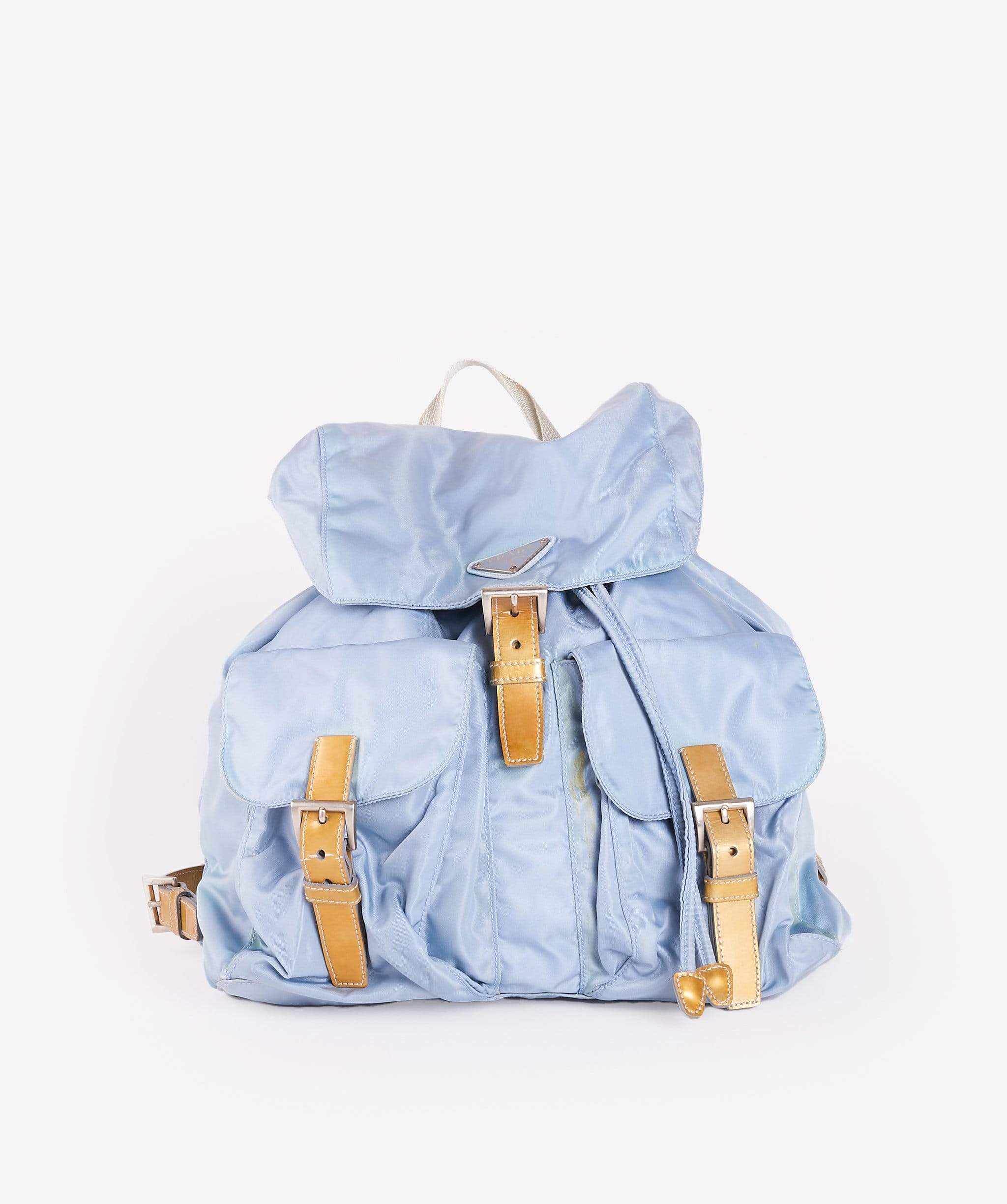 Prada Prada Light Blue Nylon Backpack