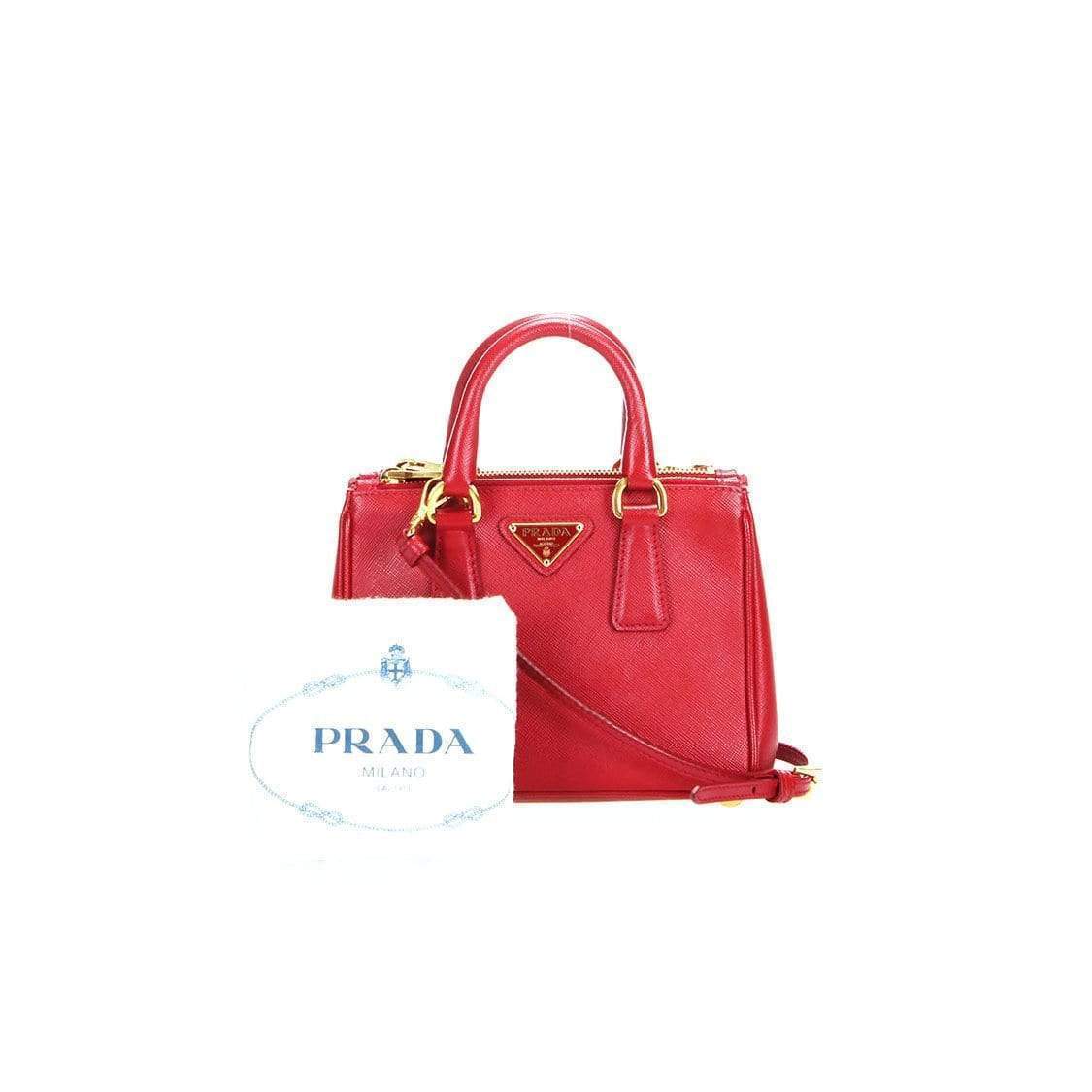 Prada Prada MIni Galleria Double Zip Handbag MW2857