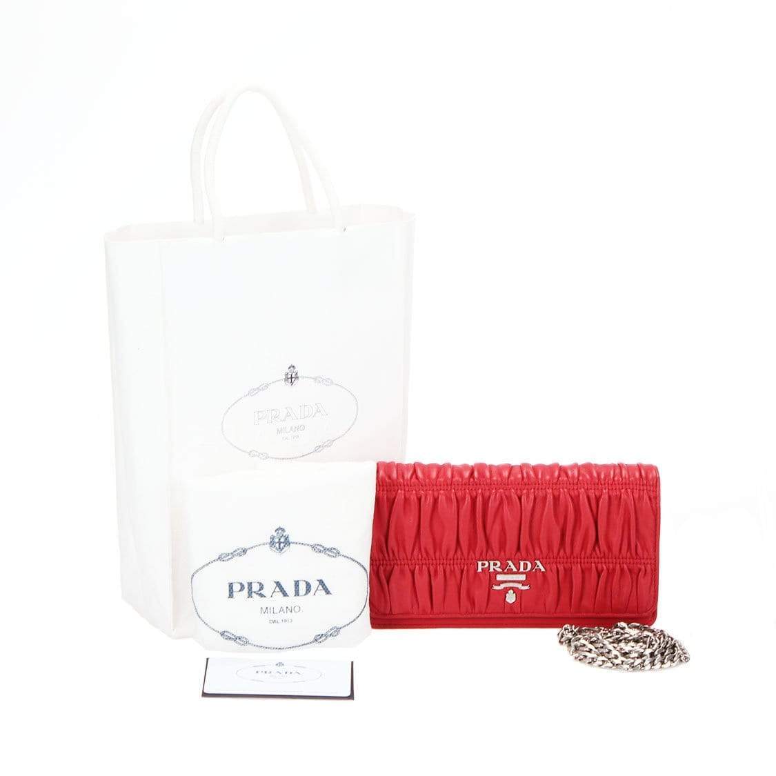 Prada Prada Nappa Gaufre Chain Crossobdy Bag MW2858