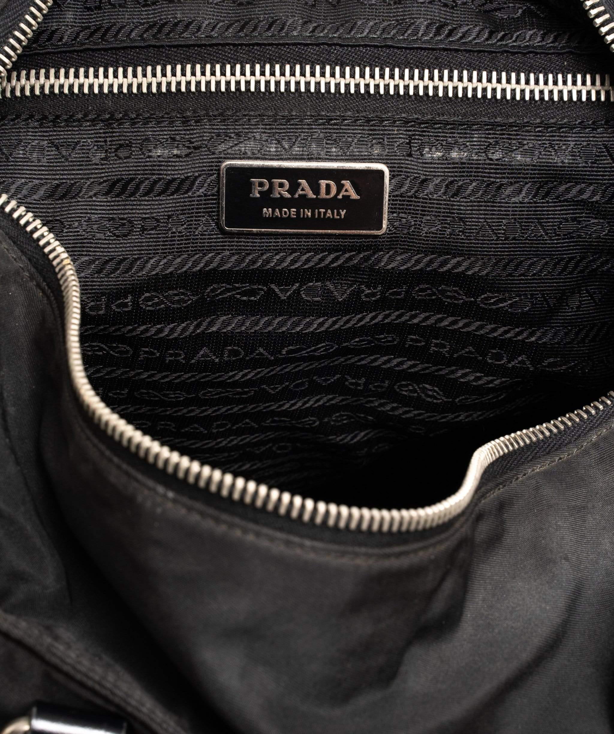 Prada PRADA Nylon 2Way Hand Shoulder Bag Black Auth 21494 MW2778