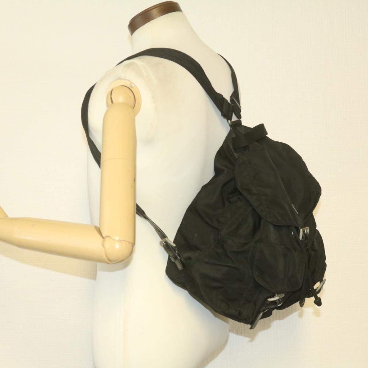 Prada PRADA Nylon Backpack Black AWL1106