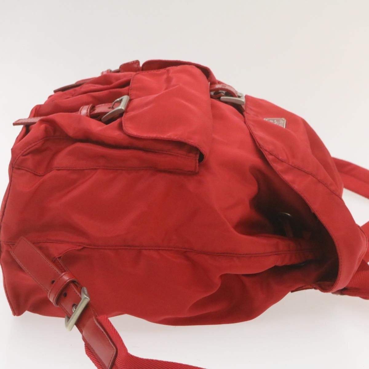 Prada Prada Nylon Backpack Red