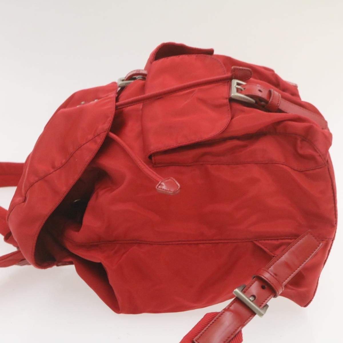 Prada Prada Nylon Backpack Red