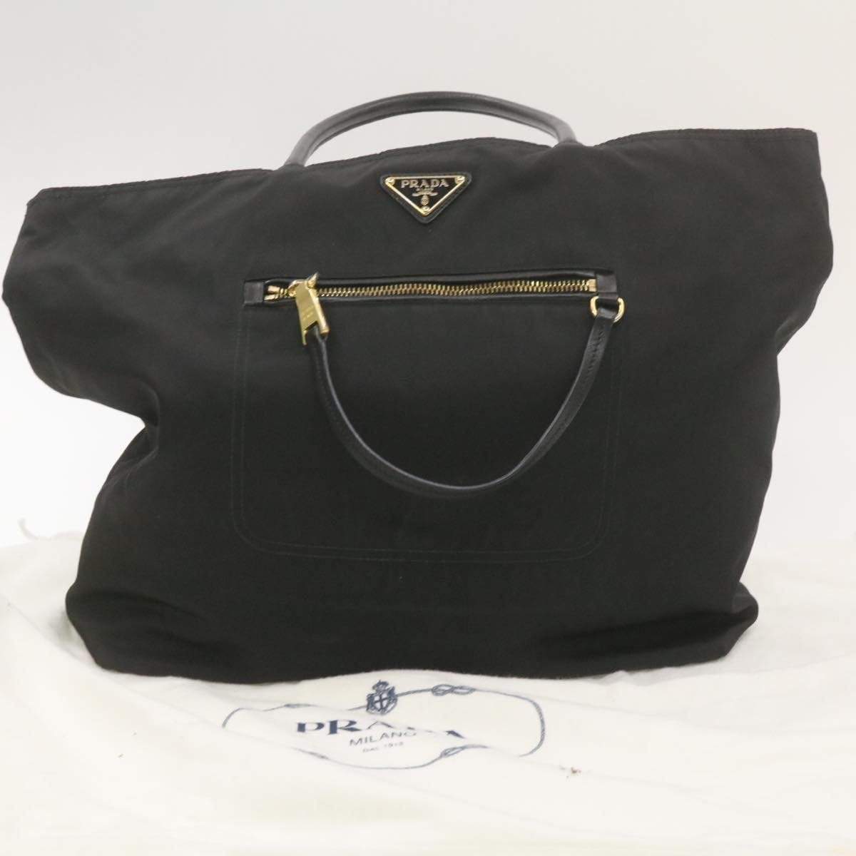 Prada PRADA Nylon Black Tote Bag 172