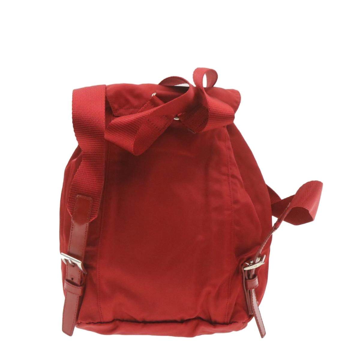 Prada PRADA Nylon Mini Backpack Red 35