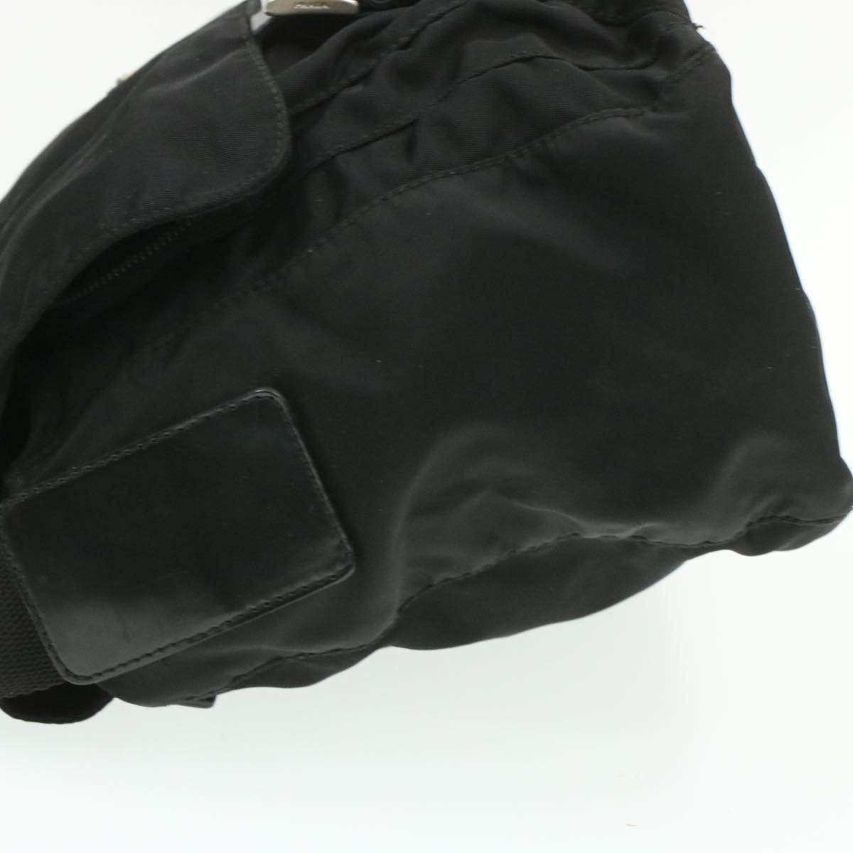 Prada PRADA Nylon Shoulder Bag Black 21