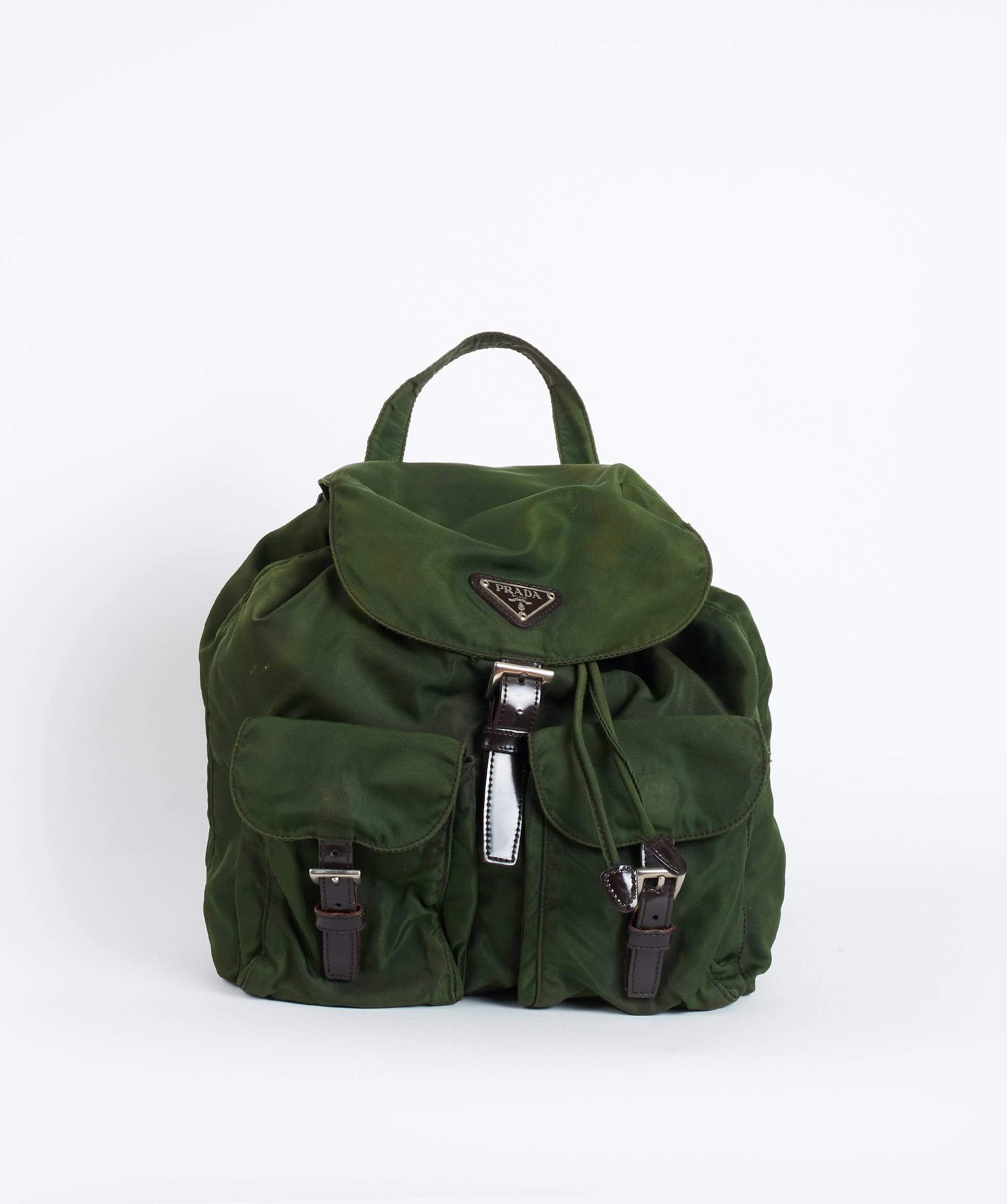 Prada PRADA Nylon Small Backpack Khaki 104