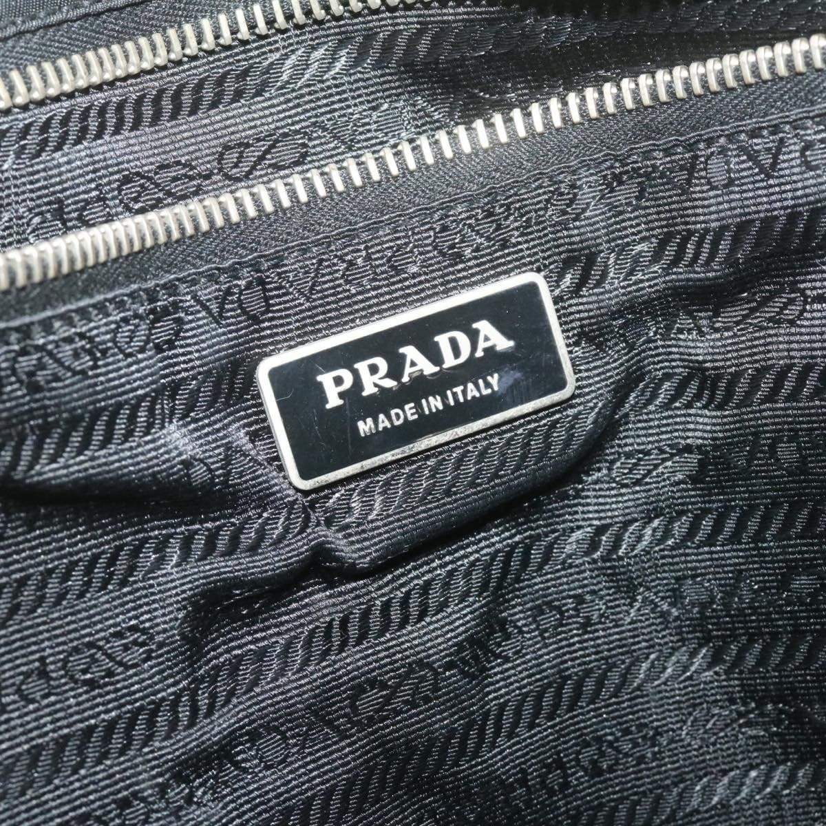 Prada PRADA Nylon Tote Bag Black Auth 21323 MW2769