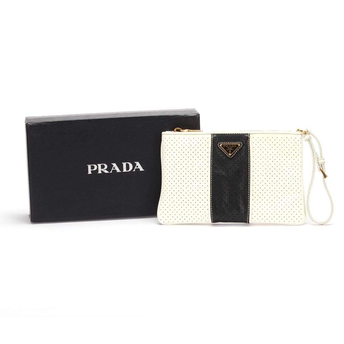 Prada Prada Perforated Clutch Bag - RCL1130