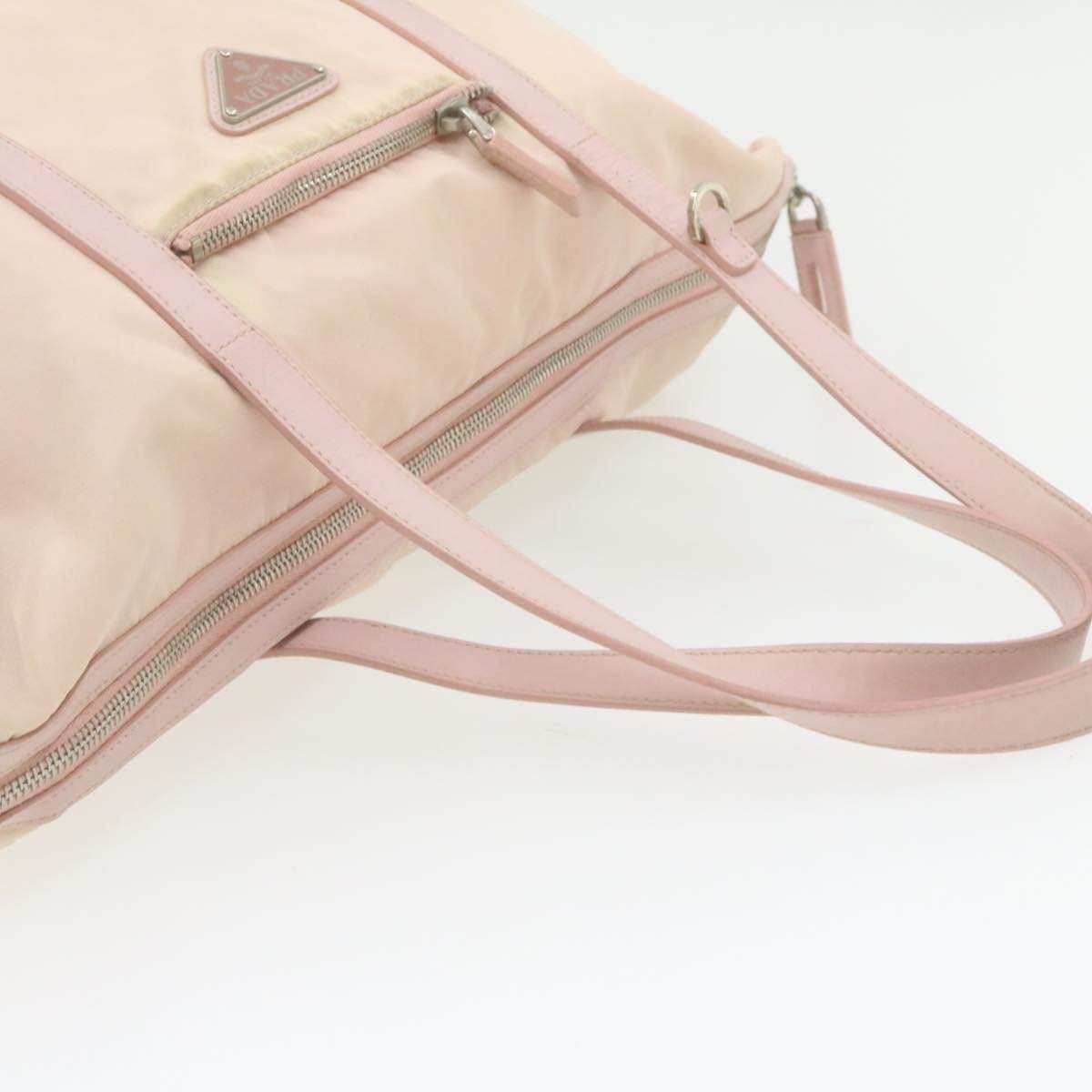 Prada PRADA Pink Nylon Tote Shoulder Bag MW2763