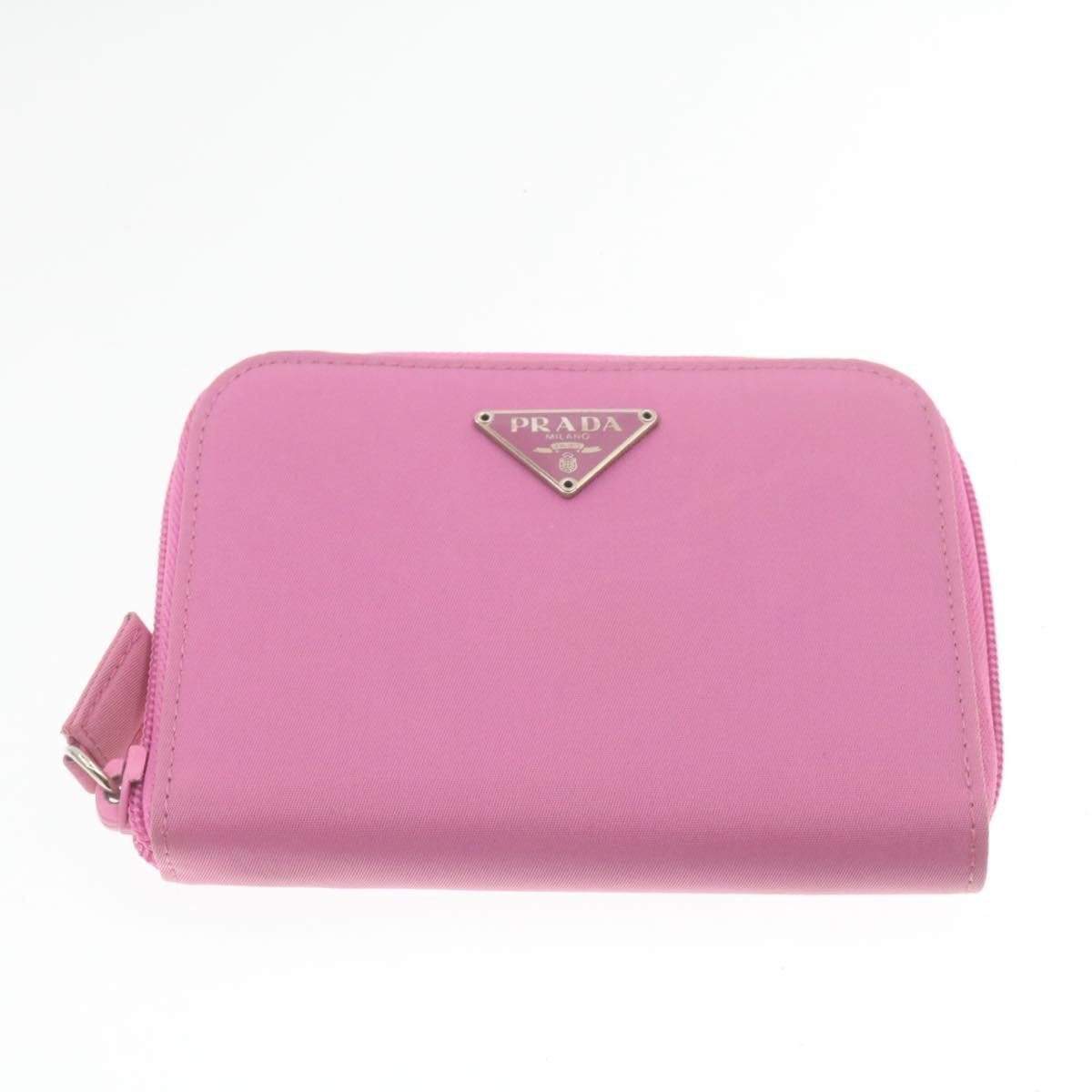 Prada Prada Pink Nylon Zip up Small Purse