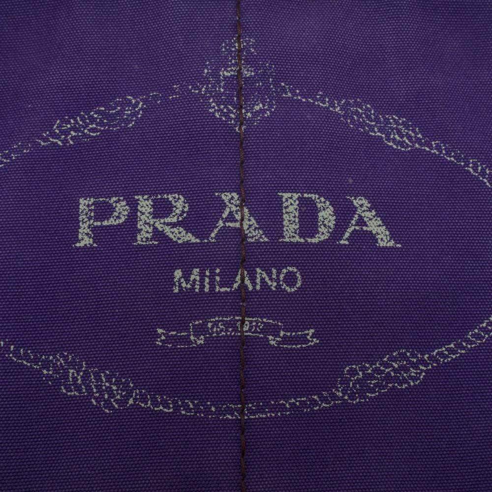 Prada Prada Purple Canvas GM Canapa Tote - AWL1300