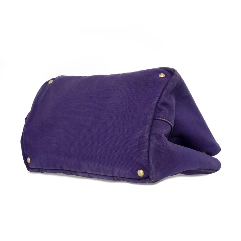 Prada Prada Purple Canvas GM Canapa Tote - AWL1300