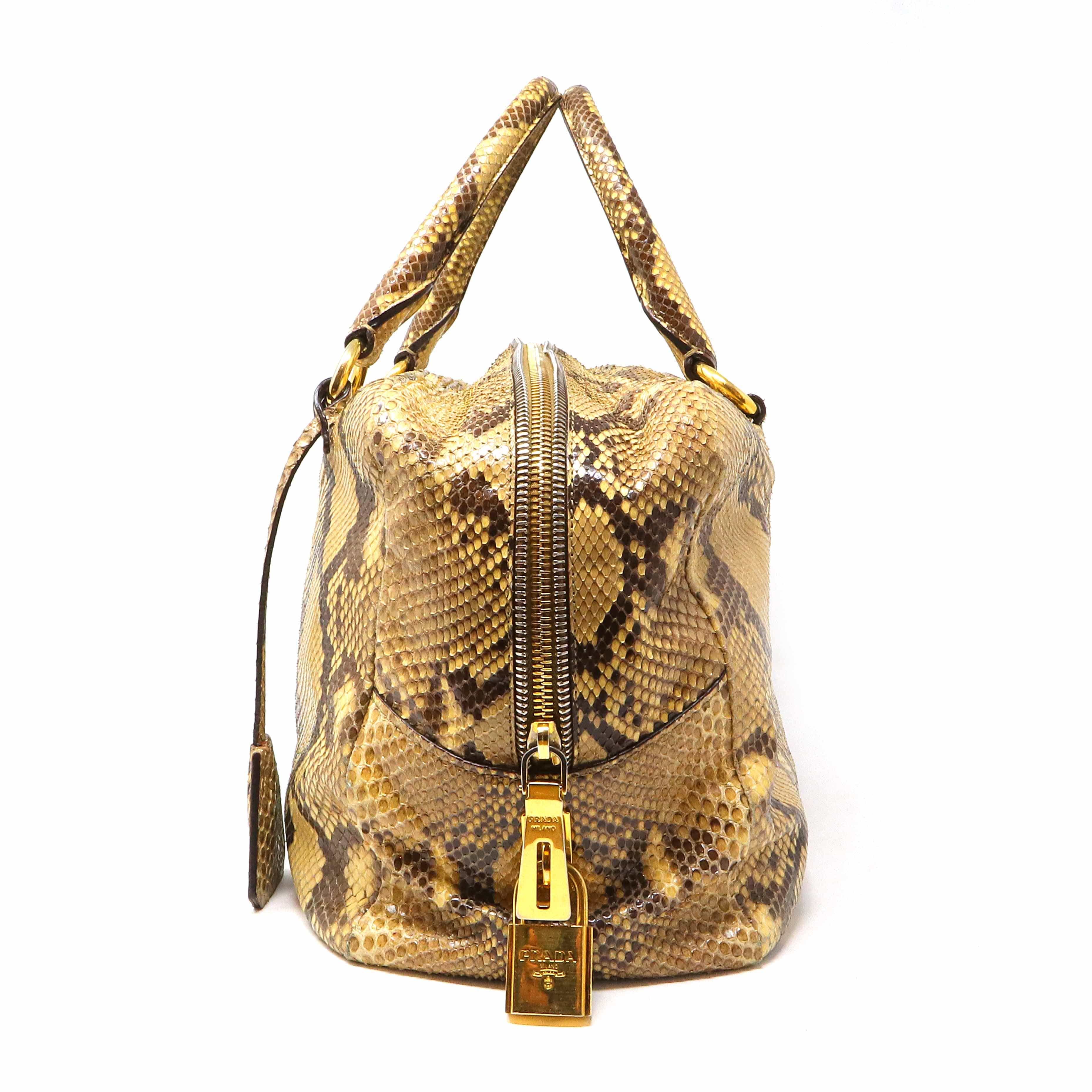 Prada Prada Python Shoulder Bag