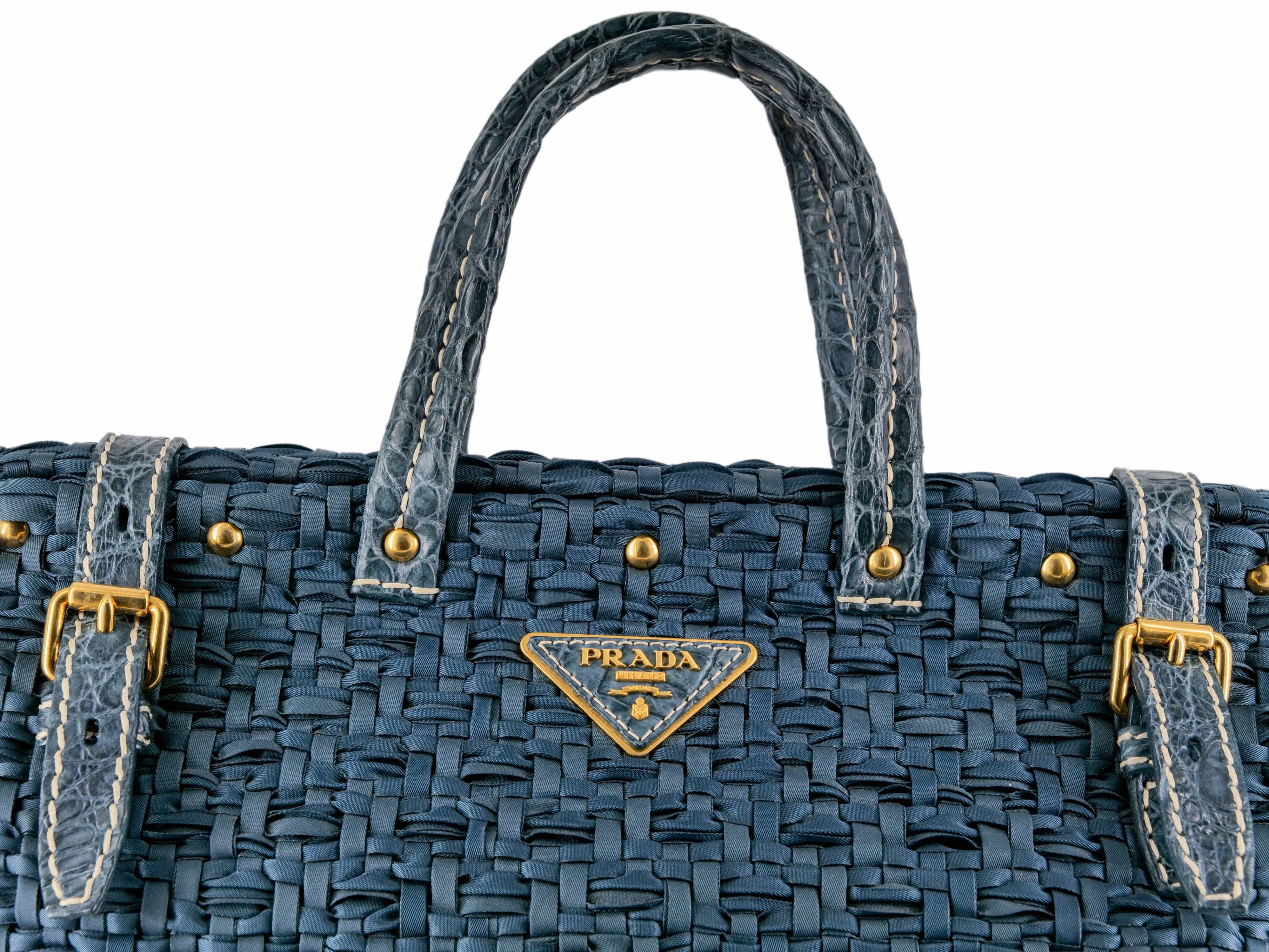 Prada Prada Raffia 2 Way Bag RJL1749