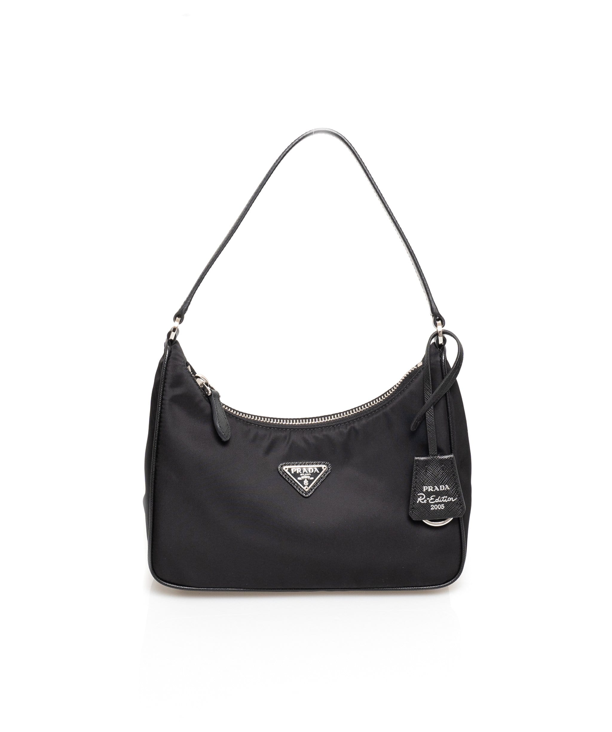 Prada Prada Re-Edition 2005 Black Nylon Tote Bag - AWL1668