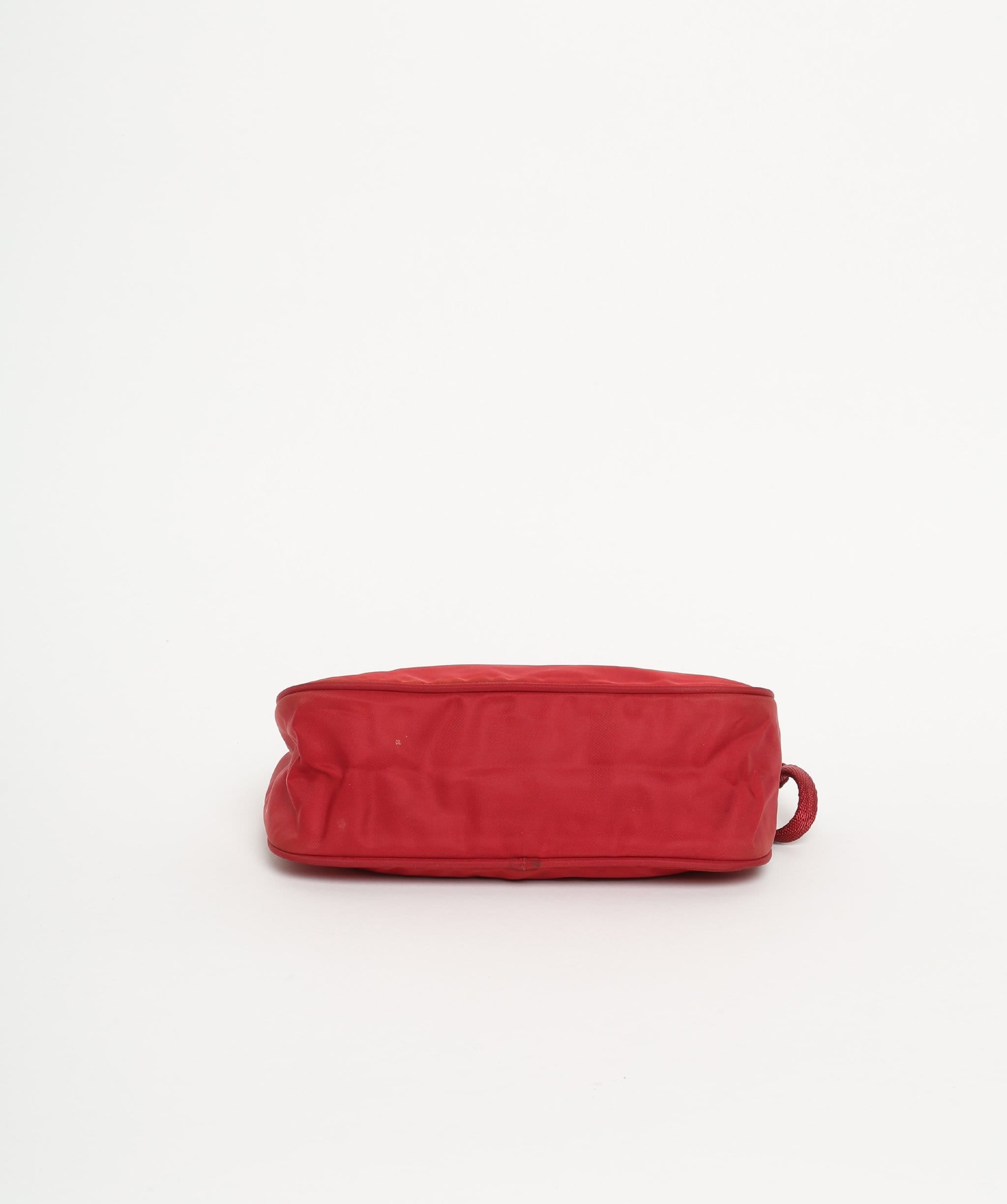 Prada Prada Red Nylon Pouch Bag 58