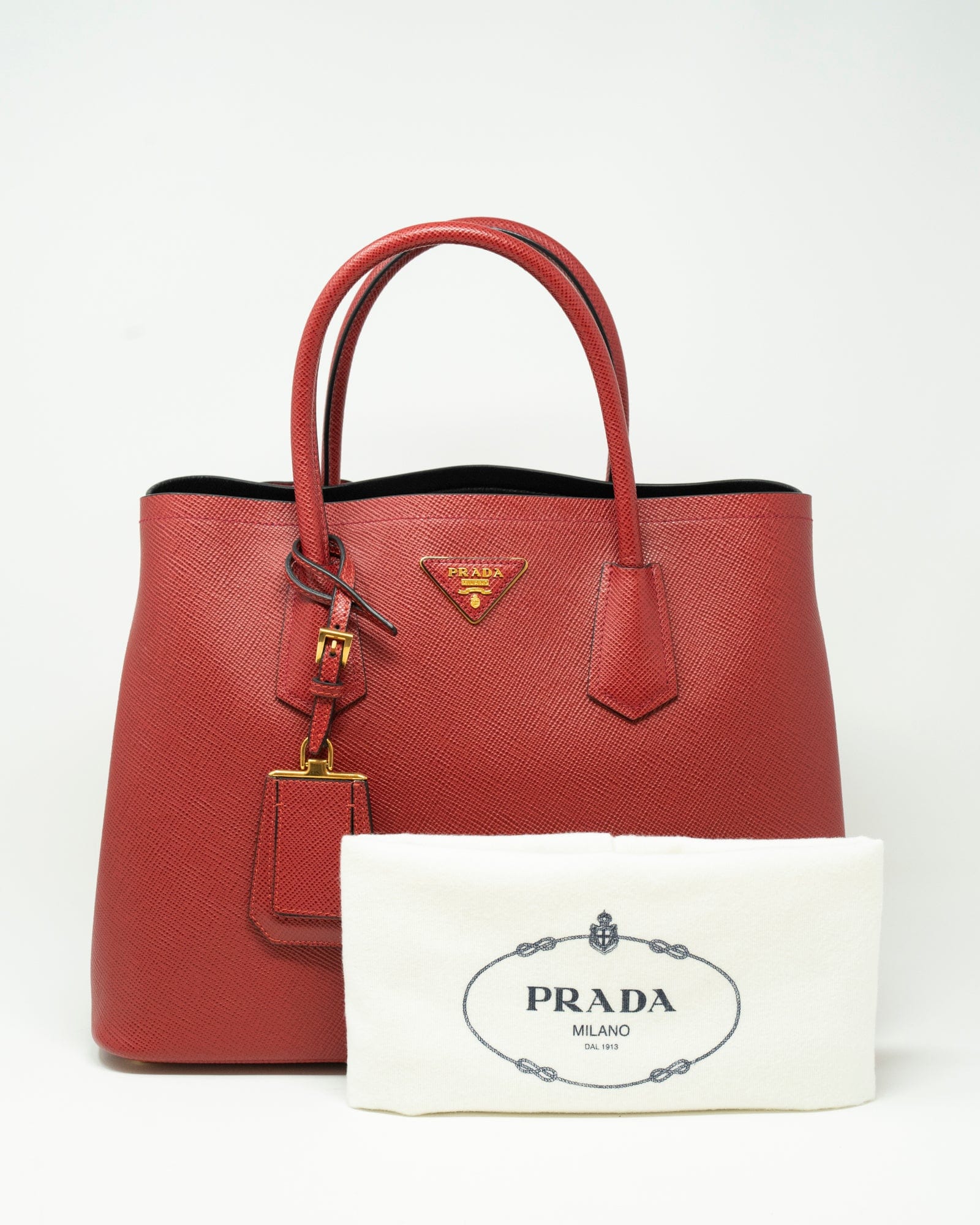 Prada Prada Red Saffiano Tote Bag - AWL3354