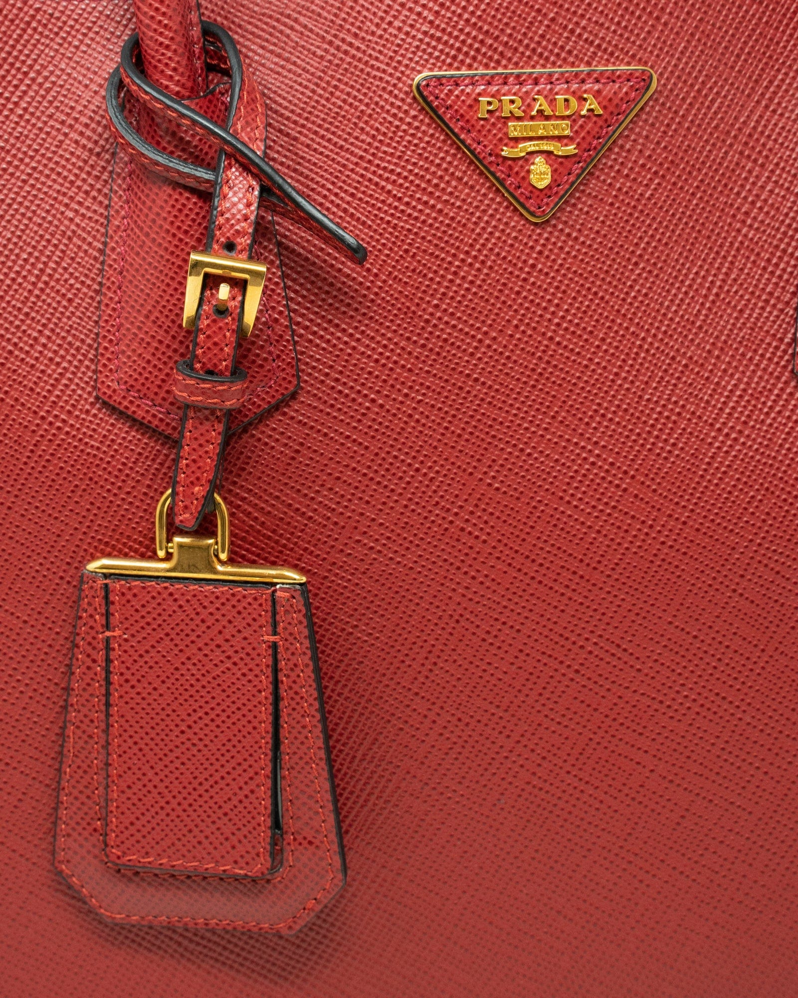 Prada Prada Red Saffiano Tote Bag - AWL3354