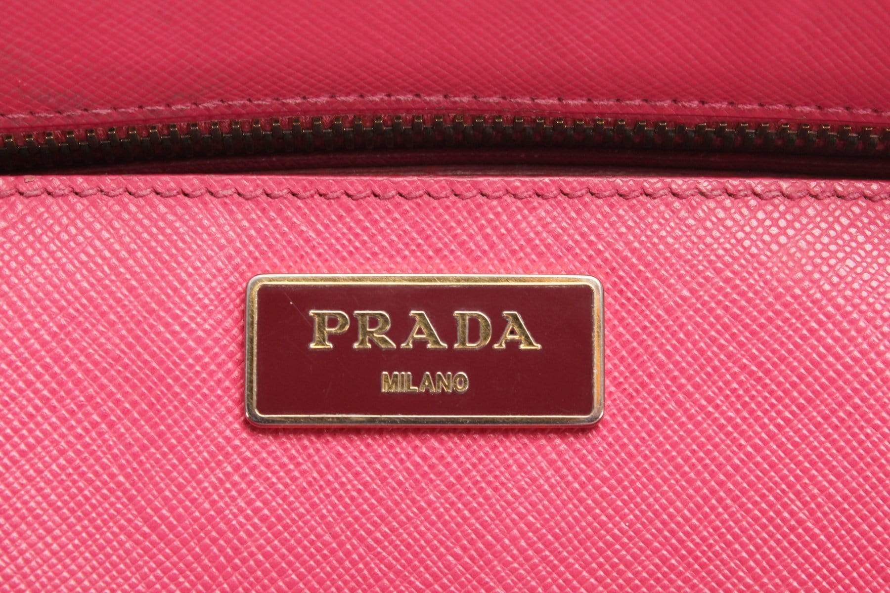 Prada Prada Saffiano Galleria Double Zip Tote Bag