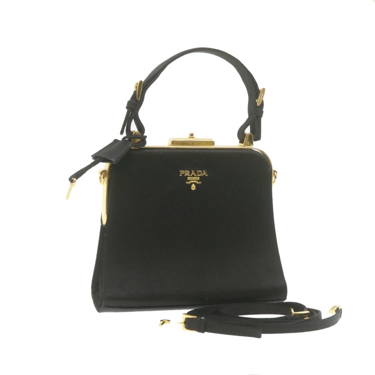 Prada Prada Satin Frame 2Way Handbag MW2275