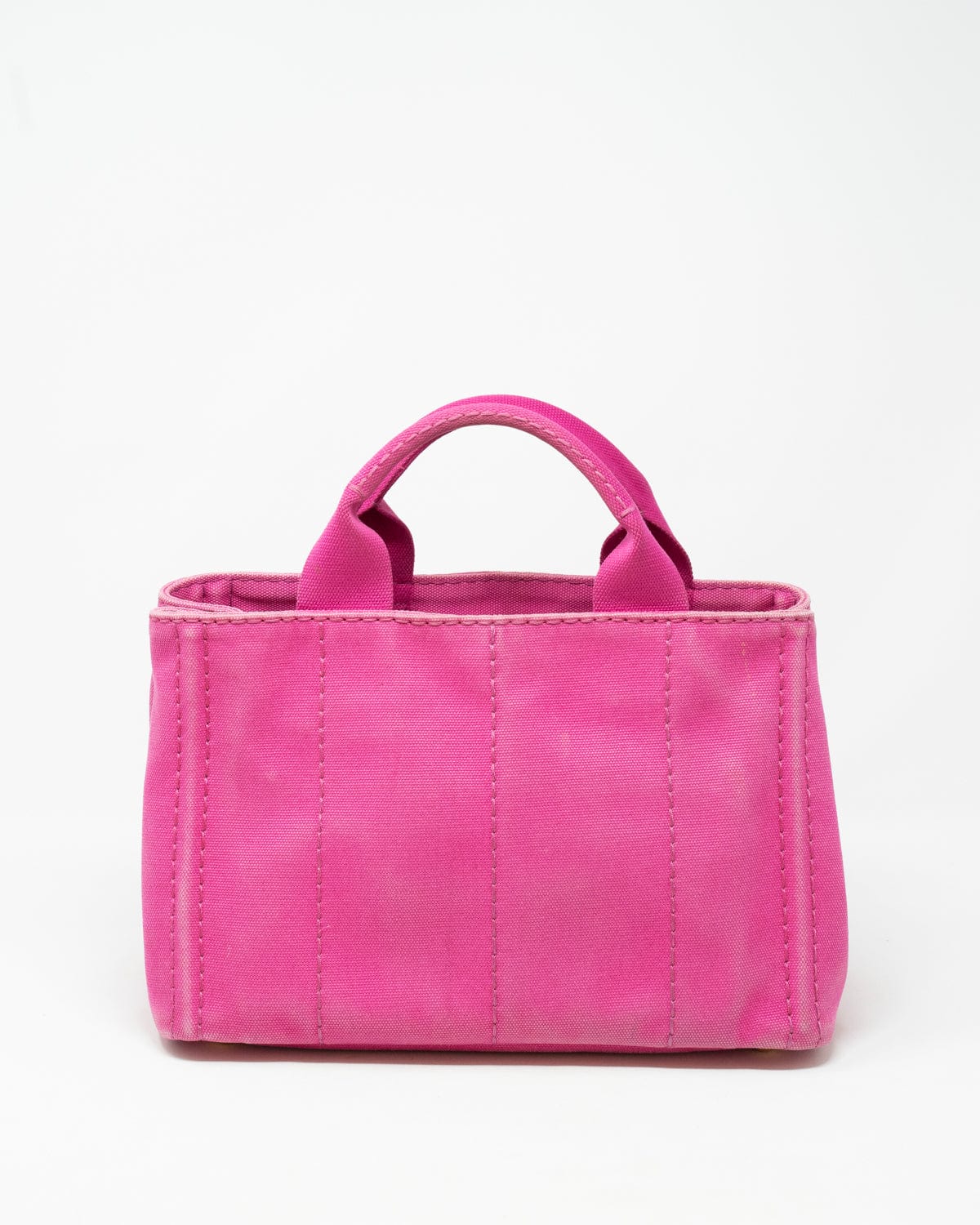 Prada Prada Small Canapa Tote Fuschia Canvas - AWL2654