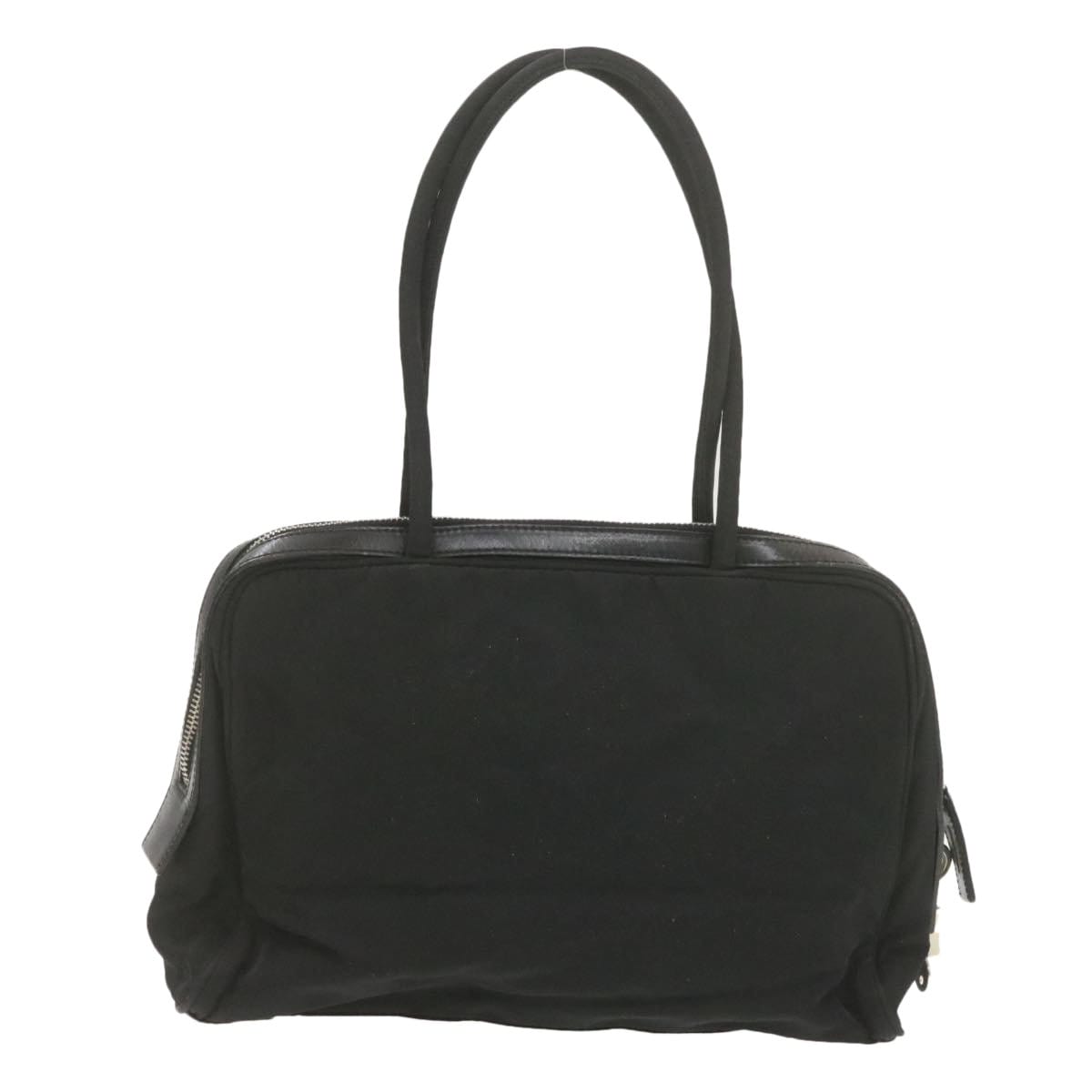 Prada Prada Top Handle Black Nylon Hand bag with Padlock 31