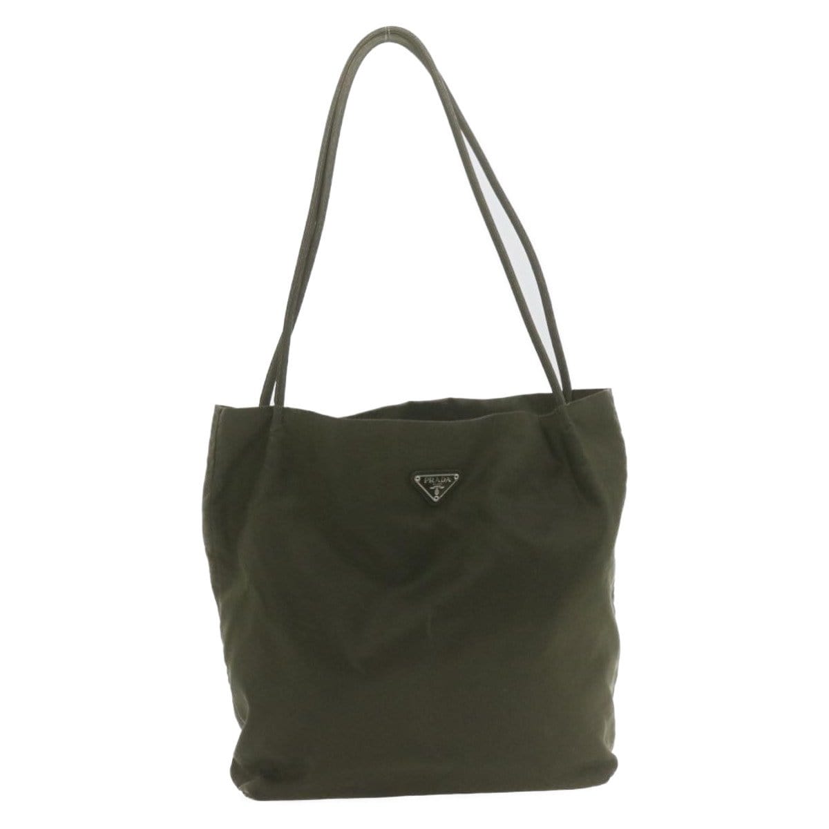 Prada PRADA Tote Bag Khaki Nylon Tote Bag AWL1099