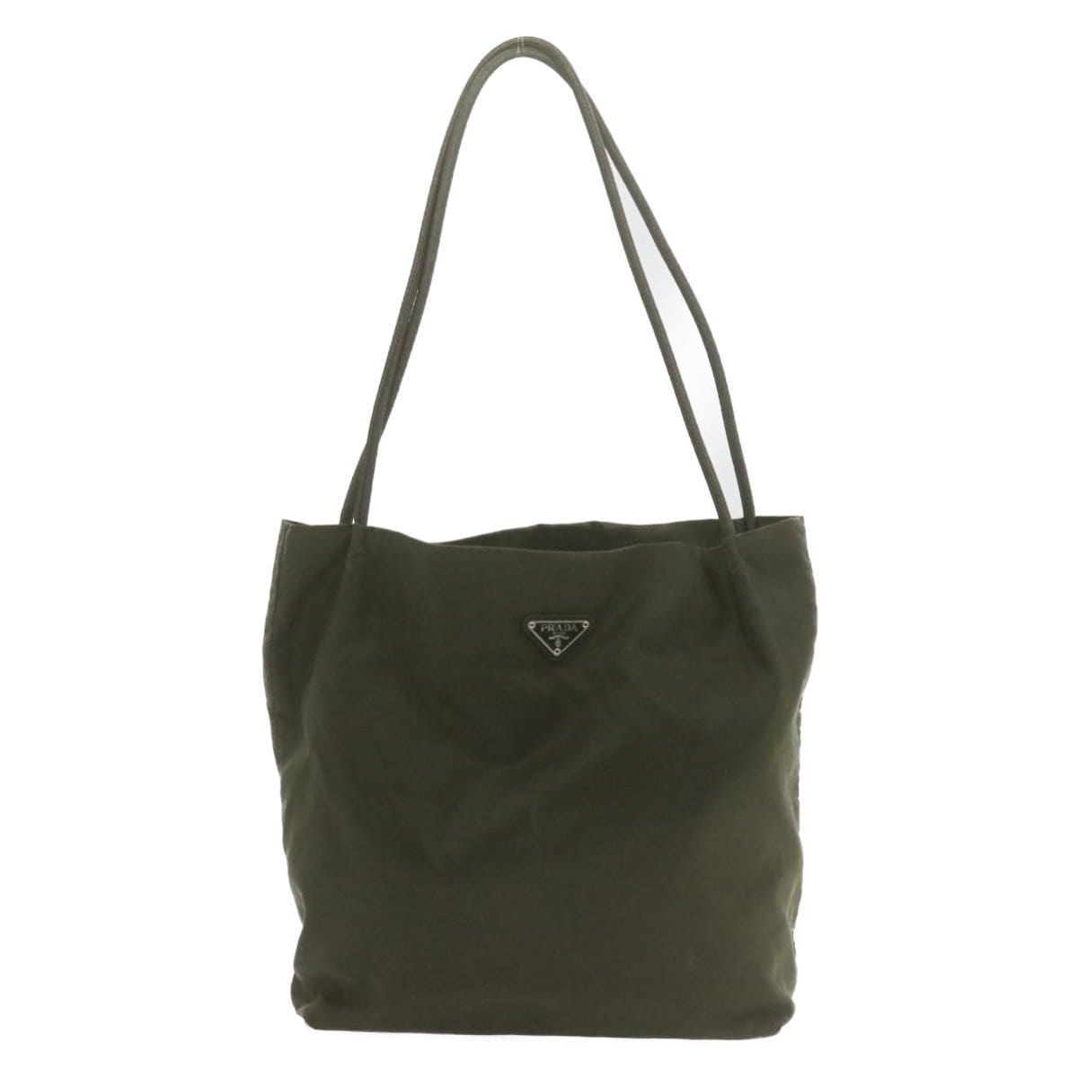 Prada PRADA Tote Bag Khaki Nylon Tote Bag AWL1099