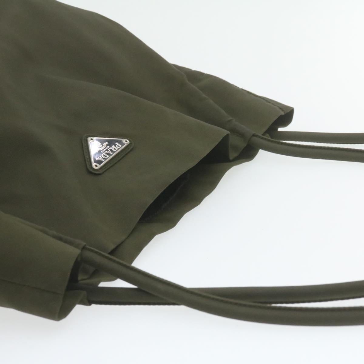 Prada PRADA Tote Bag Khaki Nylon Tote Bag AWL1099