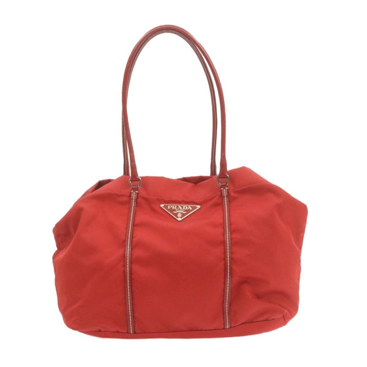 Prada Prada Tote Bag Red Nylon - AWL1098