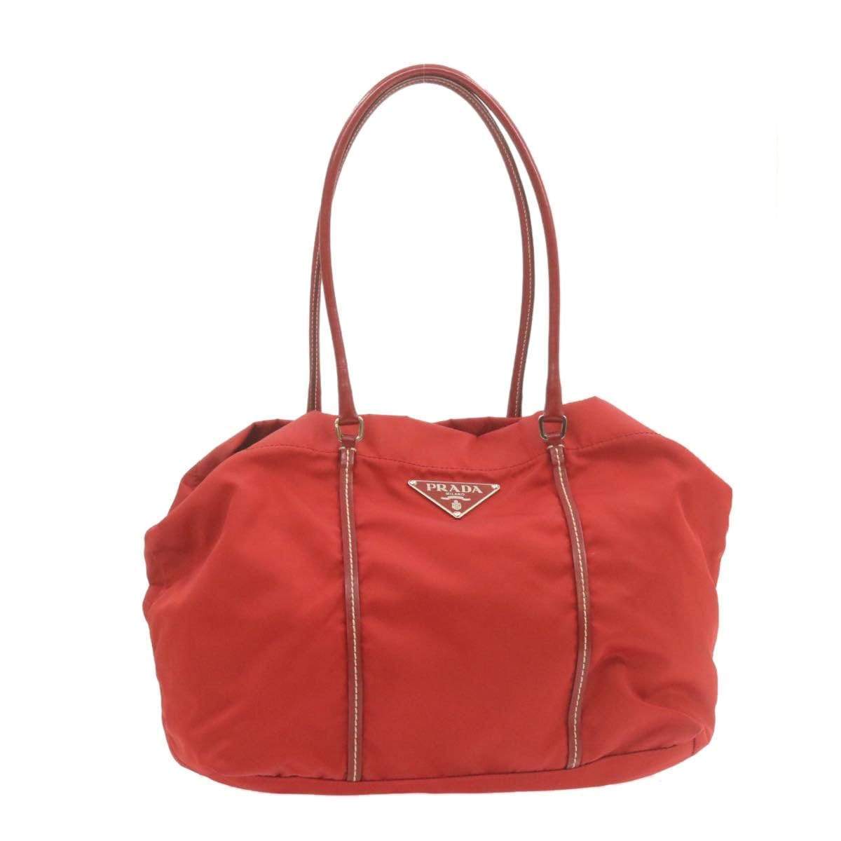 Prada Prada Tote Bag Red Nylon - AWL1098