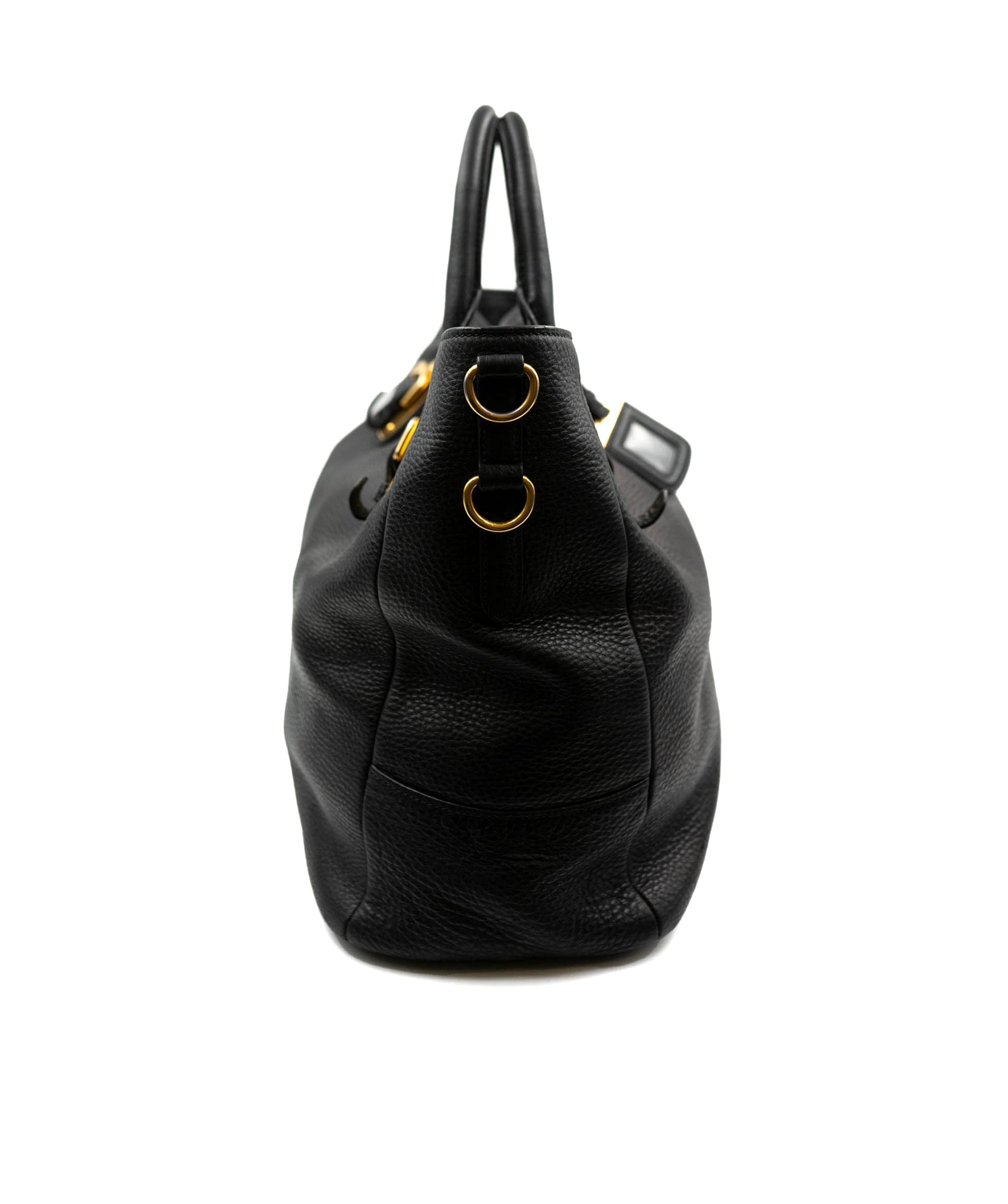 Prada Prada Vitello Black Leather Bag - AWL3696