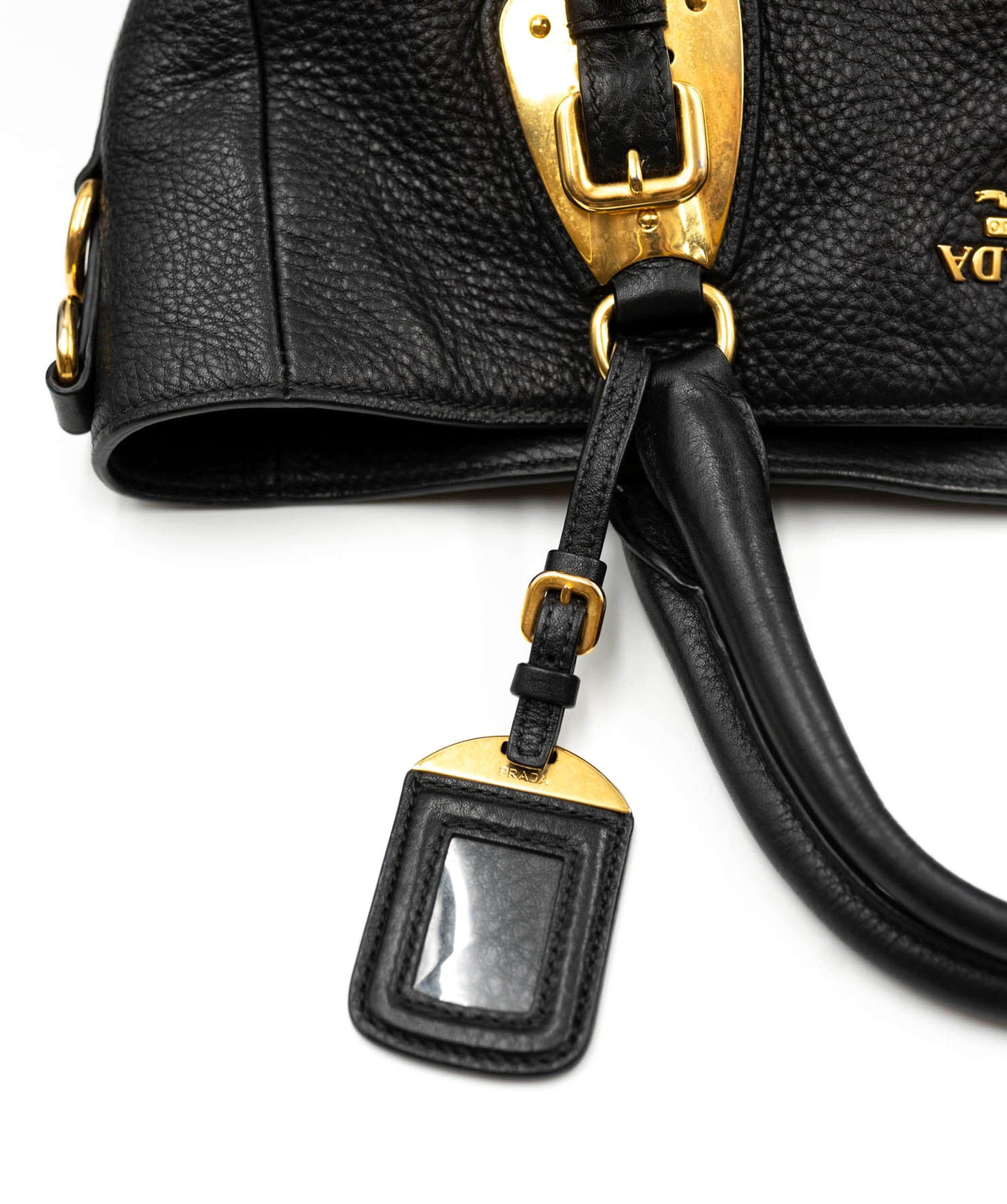 Prada Prada Vitello Black Leather Bag - AWL3696