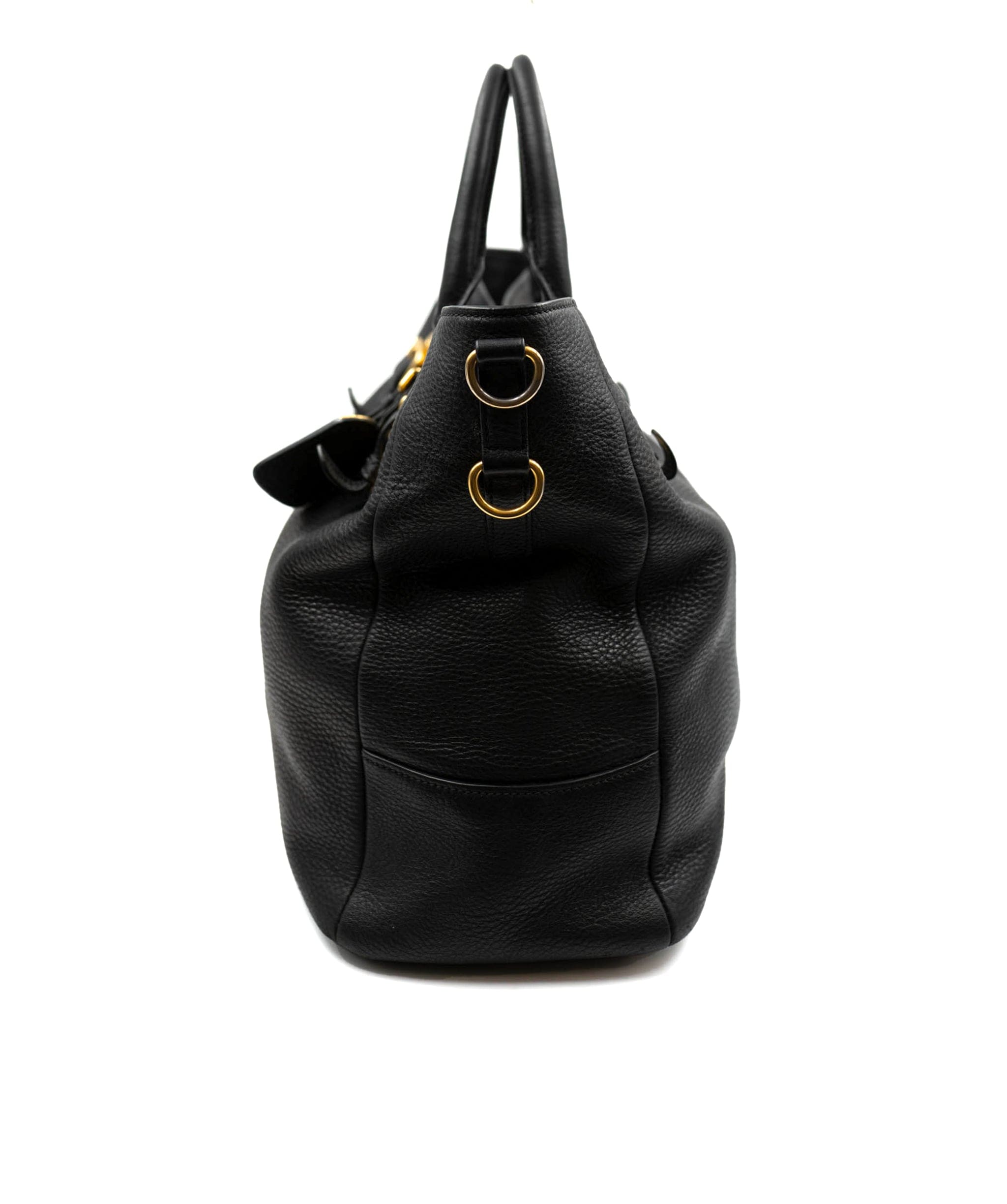 Prada Prada Vitello Black Leather Bag - AWL3696