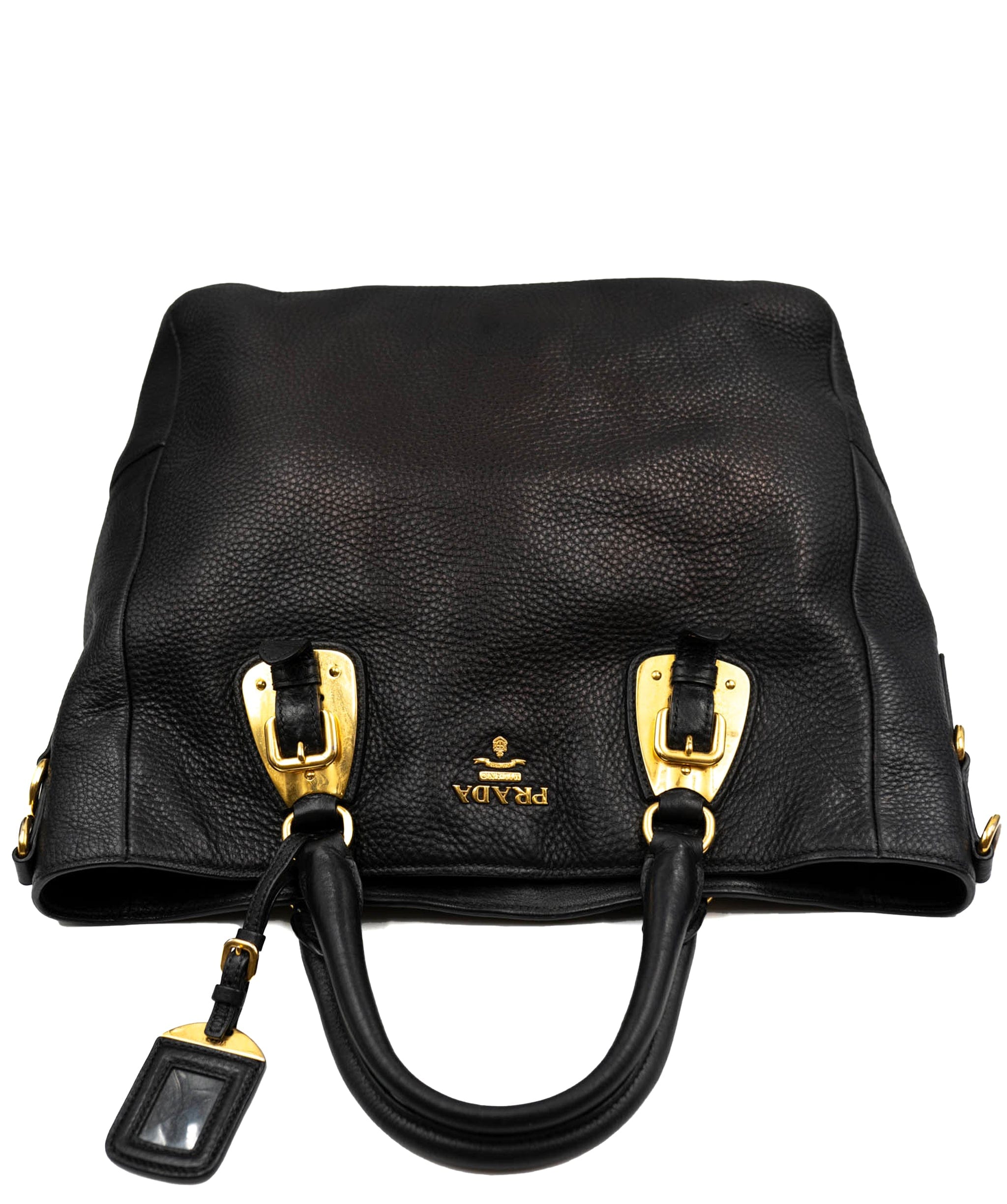 Prada Prada Vitello Black Leather Bag - AWL3696