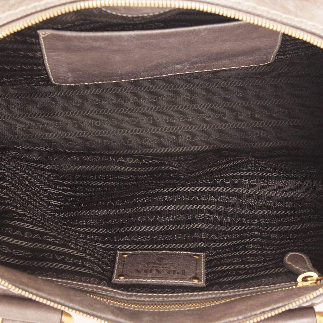 Prada Prada Vitello Shine 2 Way Handbag