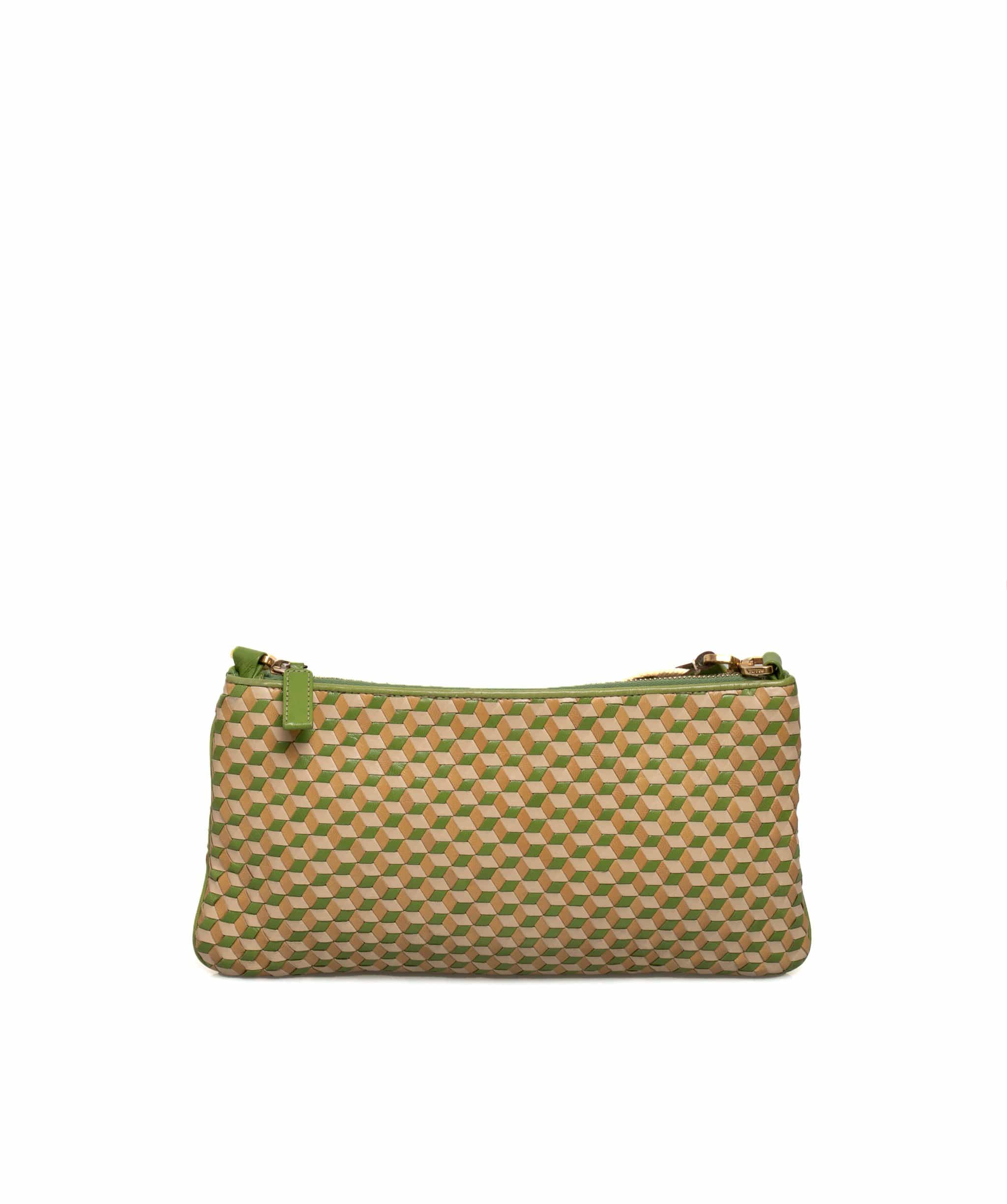 Prada Prada Woven Leather Pochette Bag - AGL1430