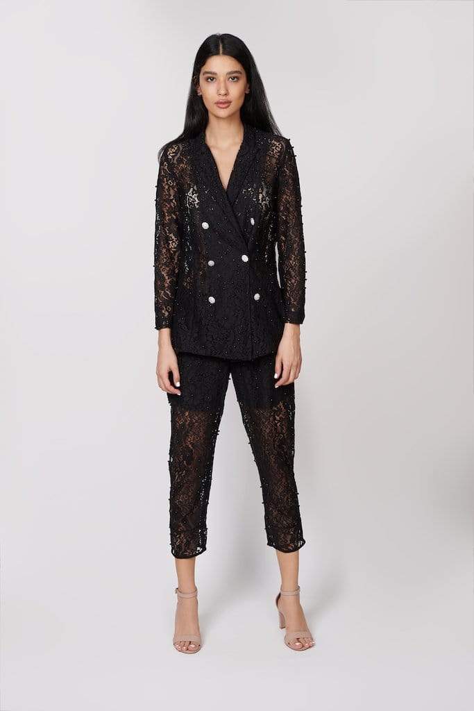 Sharis & DIba Sharis & Diba Black Lace Suit