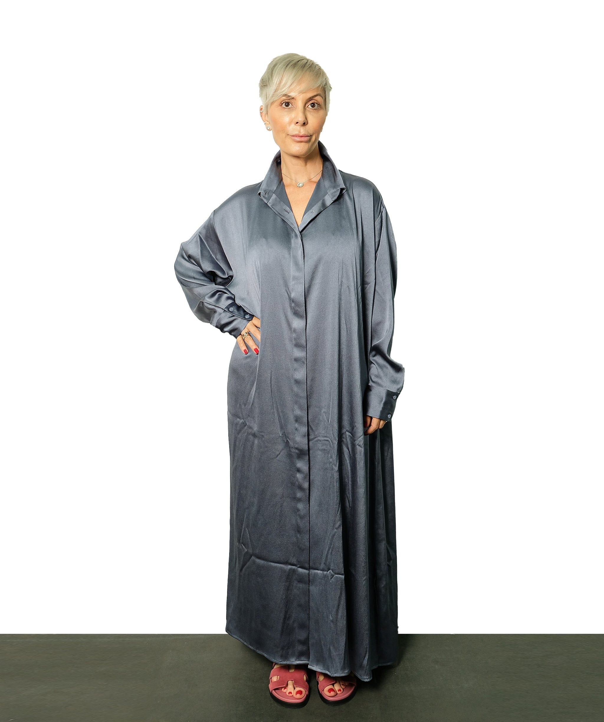 Stanimira Mira Dress Pique Collection Petroleum Blue RJC2110