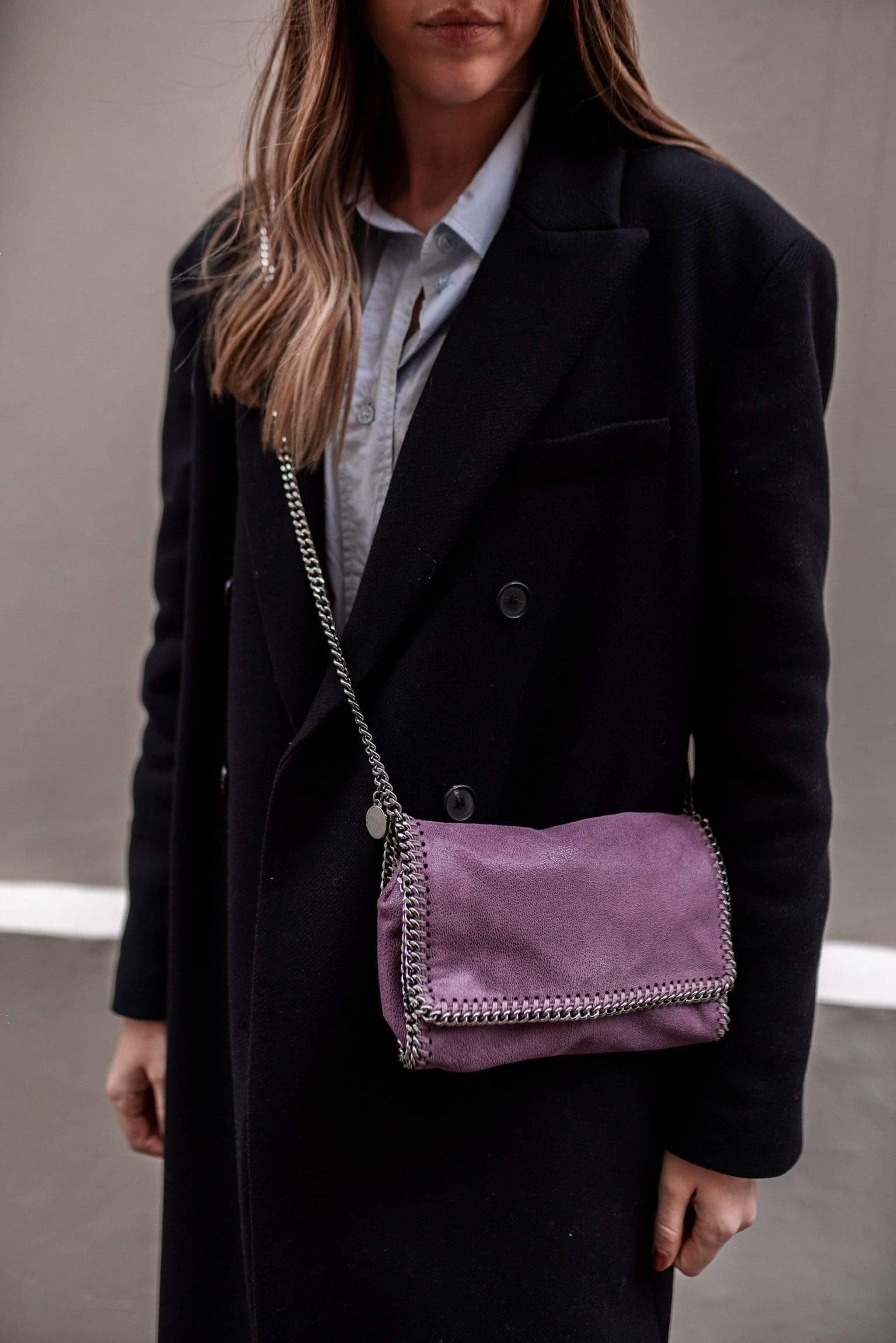 Stella McCartney Stella McCartney Purple Falabella Crossbody Bag - AGC1041