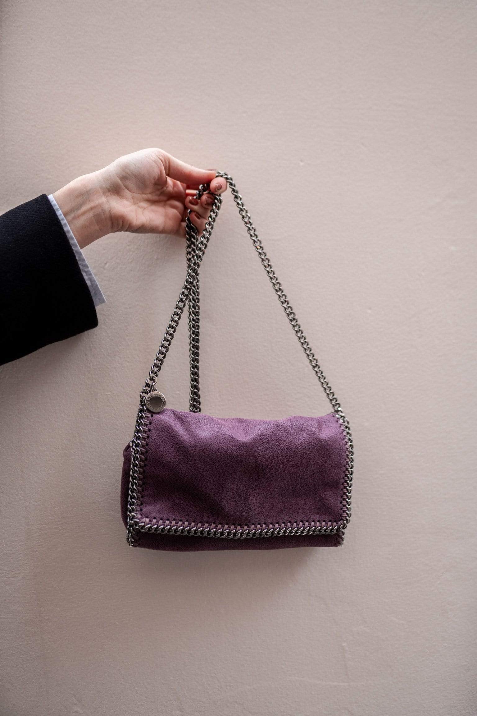 Stella McCartney Stella McCartney Purple Falabella Crossbody Bag - AGC1041